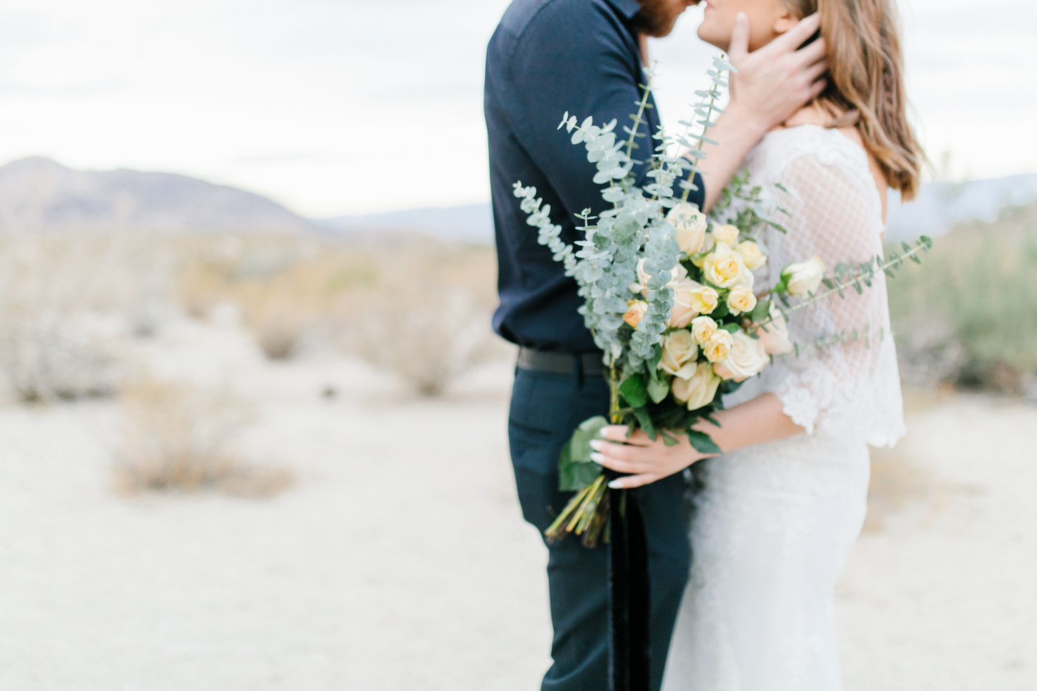 Gorgeous Desert Styled Shoot | Eucalyptus Bouquet | Desert Wedding | Southern California Wedding Photographer | Palm Desert California Wedding Inspiration