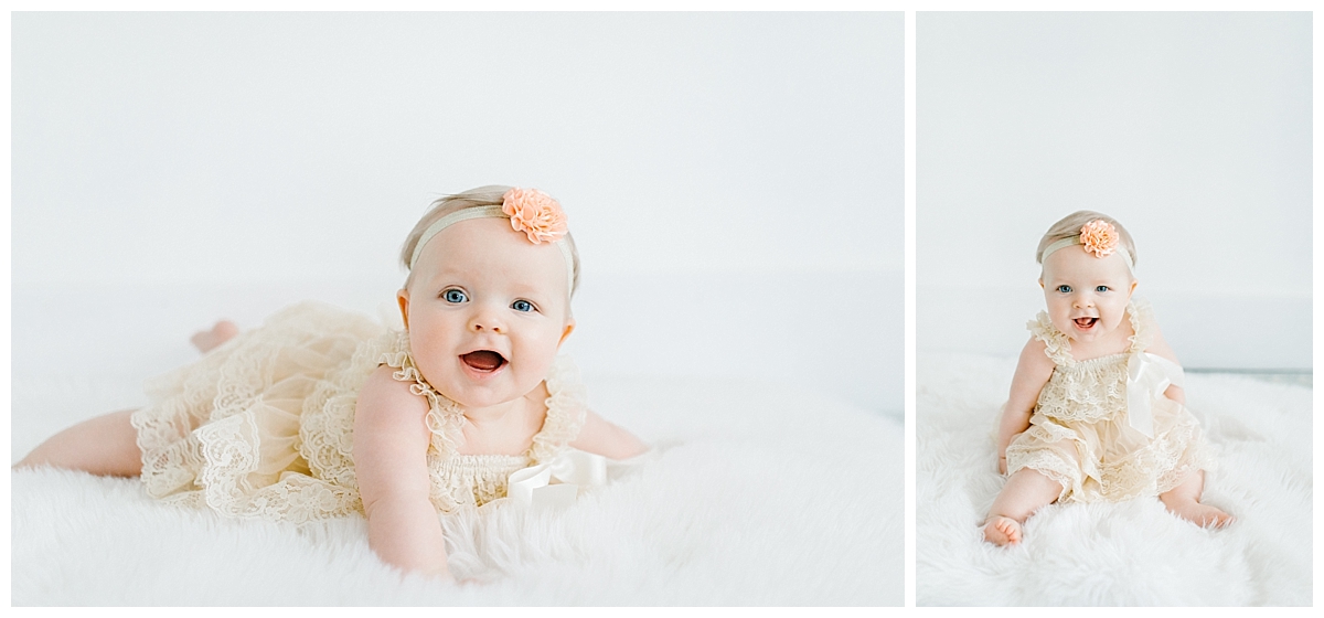 The Sweetest Six Month Old Studio Session | Emma Rose Company | Seattle Lifestyle Photographer Baby Girl Sitting Up.jpg