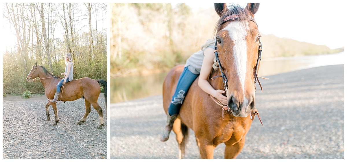 Sunset Senior Session with Horse | Senior Session Inspiration Session | Horse Photo Session | Pacific Northwest Light and Airy Wedding and Portrait Photographer | Emma Rose Company | Kindred Presets Clyde.jpg
