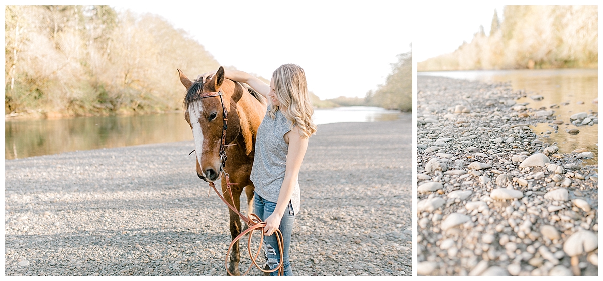 Sunset Senior Session with Horse | Senior Session Inspiration Session | Horse Photo Session | Pacific Northwest Light and Airy Wedding and Portrait Photographer | Emma Rose Company | Kindred Presets Dreamy Sunset.jpg