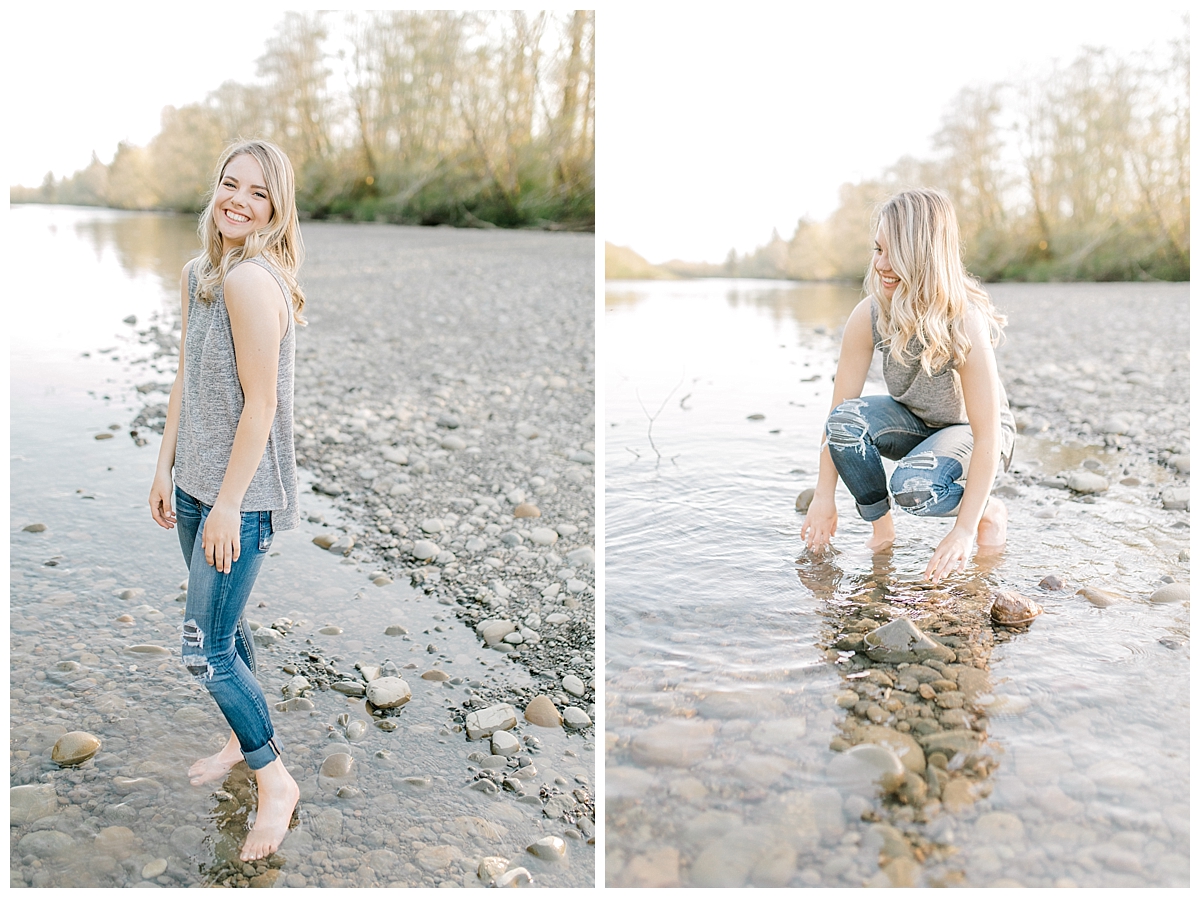 Sunset Senior Session with Horse | Senior Session Inspiration Session | Horse Photo Session | Pacific Northwest Light and Airy Wedding and Portrait Photographer | Emma Rose Company | Kindred Presets | River Session.jpg