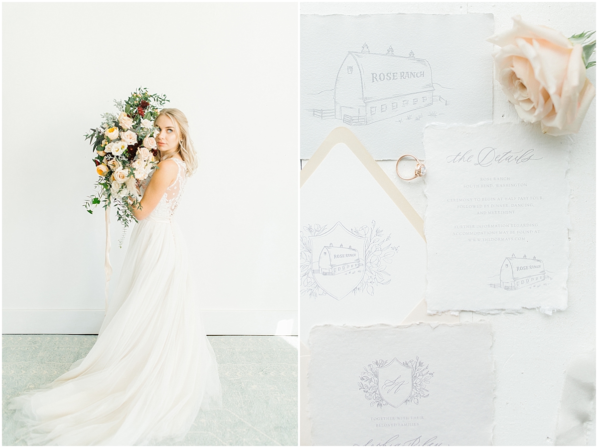 A Light and Airy Styled Shoot Dripping With Romance | Emma Rose Company Seattle Wedding Photographer