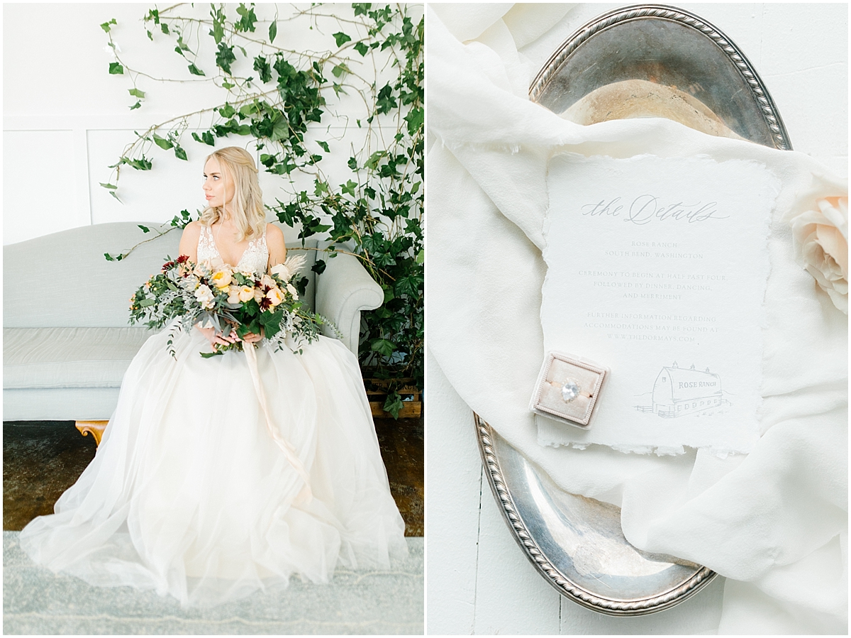 A Light and Airy Styled Shoot Dripping With Romance | Emma Rose Company Seattle Wedding Photographer