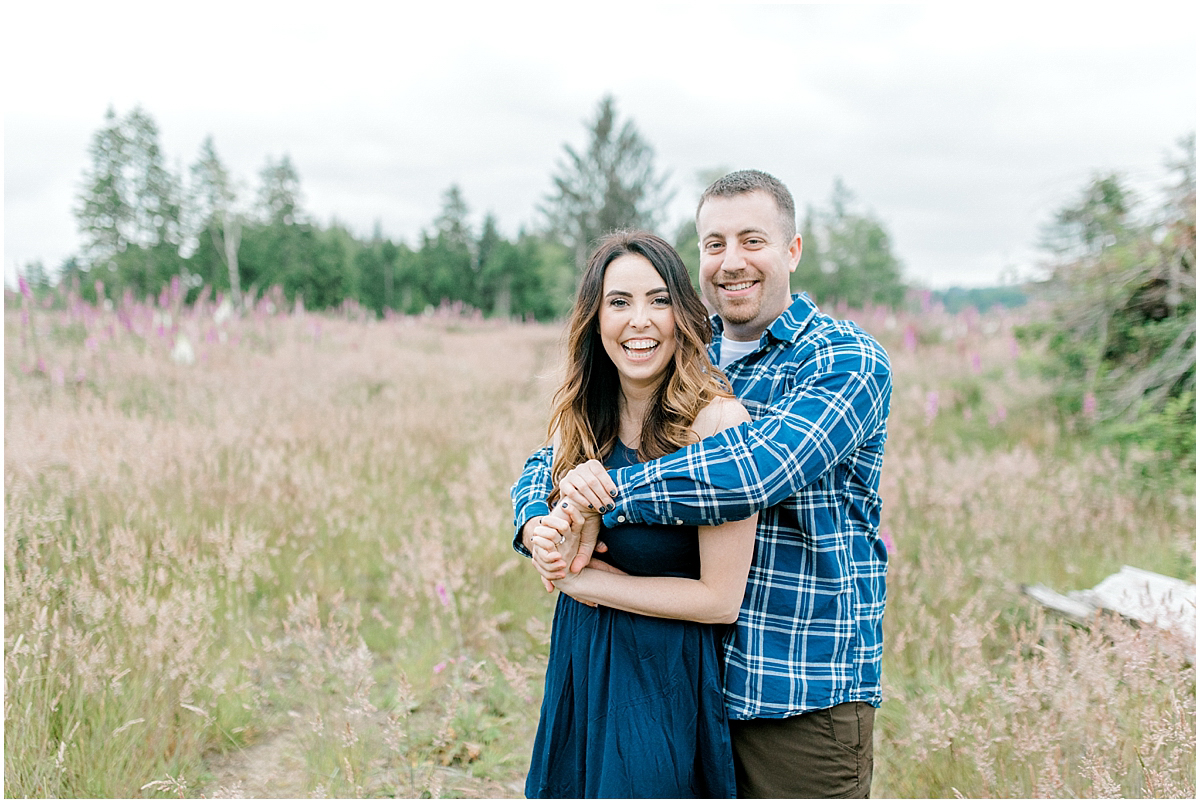 Beautiful Evening Engagement Session on Rose Ranch | Emma Rose Company Seattle and Olympia Wedding and Portrait Photographer | Engagement in Foxglove Field | Flowers | Pacific Northwest Wedding and Elopement Photographer-44.jpg