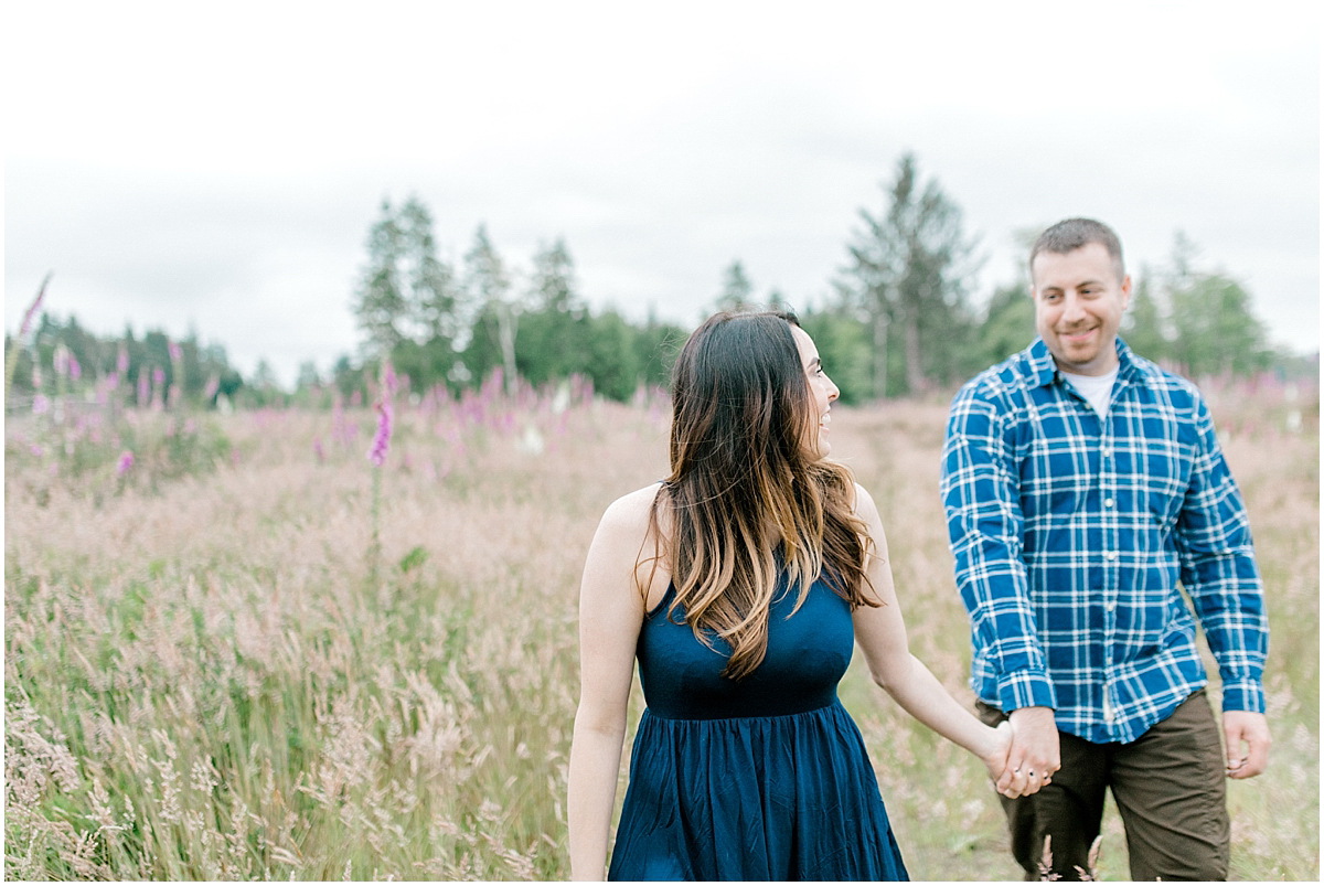 Beautiful Evening Engagement Session on Rose Ranch | Emma Rose Company Seattle and Olympia Wedding and Portrait Photographer | Engagement in Foxglove Field | Flowers | Pacific Northwest Wedding and Elopement Photographer-42.jpg
