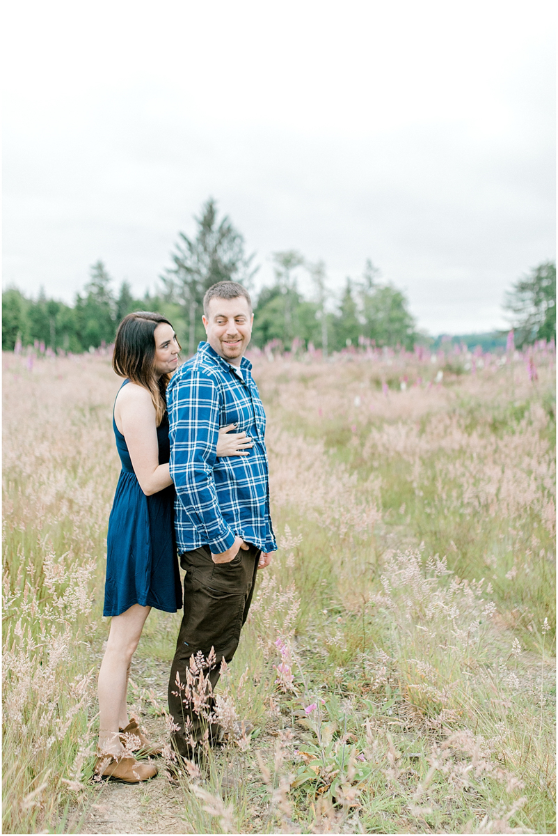 Beautiful Evening Engagement Session on Rose Ranch | Emma Rose Company Seattle and Olympia Wedding and Portrait Photographer | Engagement in Foxglove Field | Flowers | Pacific Northwest Wedding and Elopement Photographer-41.jpg