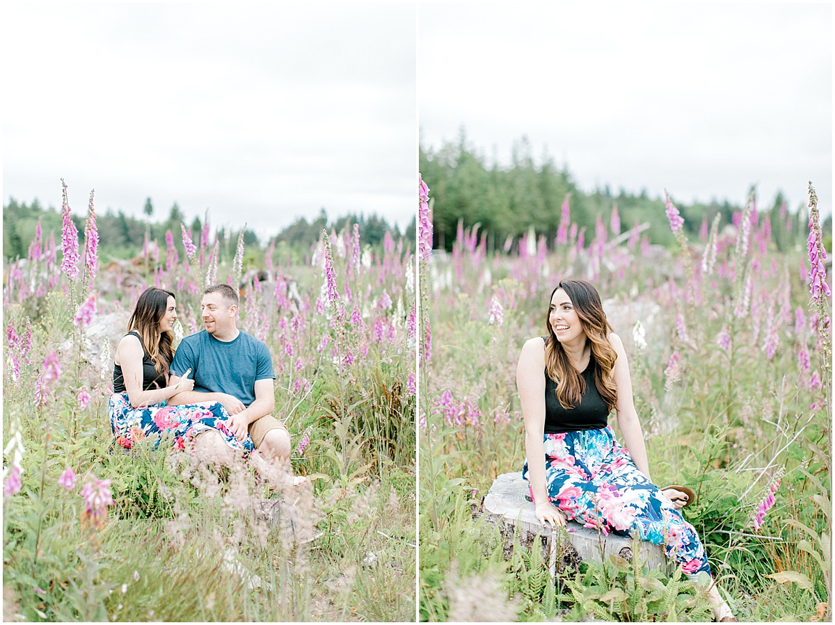 Beautiful Evening Engagement Session on Rose Ranch | Emma Rose Company Seattle and Olympia Wedding and Portrait Photographer | Engagement in Foxglove Field | Flowers | Pacific Northwest Wedding and Elopement Photographer-22.jpg