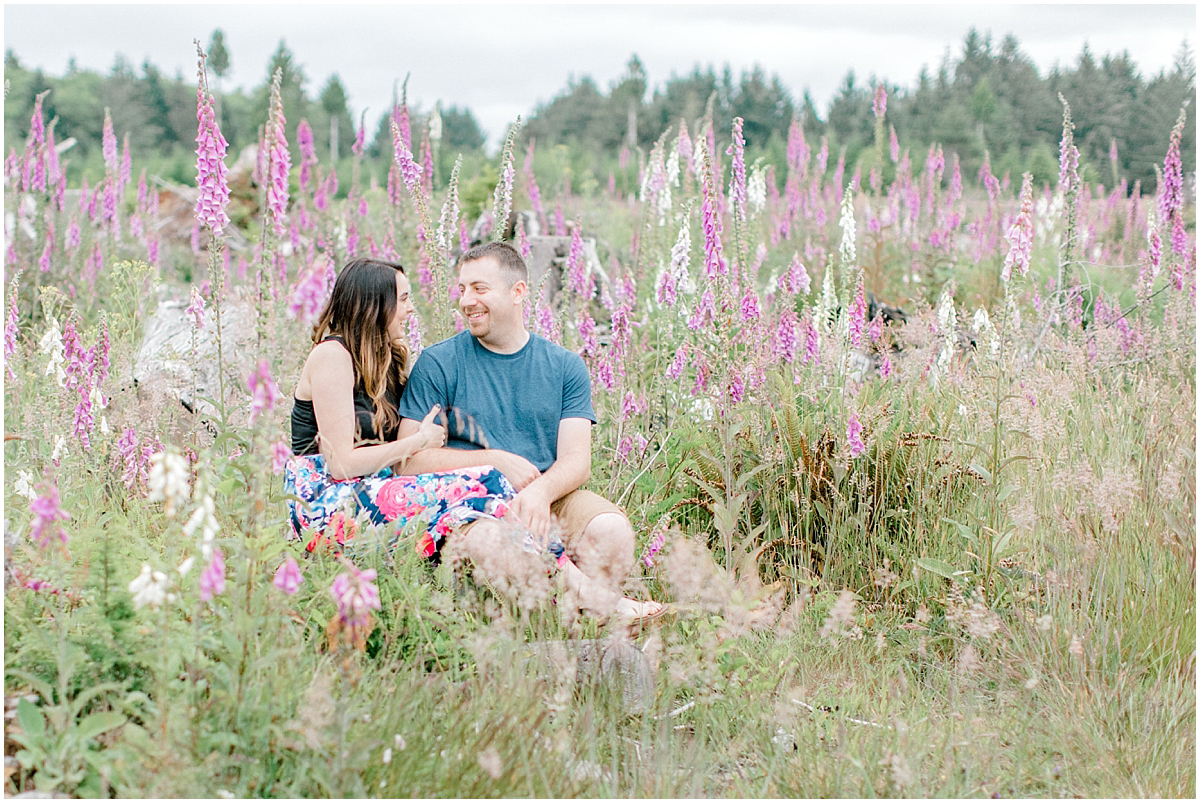 Beautiful Evening Engagement Session on Rose Ranch | Emma Rose Company Seattle and Olympia Wedding and Portrait Photographer | Engagement in Foxglove Field | Flowers | Pacific Northwest Wedding and Elopement Photographer-21.jpg
