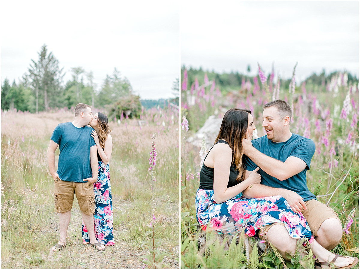 Beautiful Evening Engagement Session on Rose Ranch | Emma Rose Company Seattle and Olympia Wedding and Portrait Photographer | Engagement in Foxglove Field | Flowers | Pacific Northwest Wedding and Elopement Photographer-20.jpg