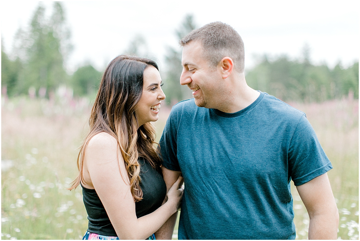 Beautiful Evening Engagement Session on Rose Ranch | Emma Rose Company Seattle and Olympia Wedding and Portrait Photographer | Engagement in Foxglove Field | Flowers | Pacific Northwest Wedding and Elopement Photographer-6.jpg