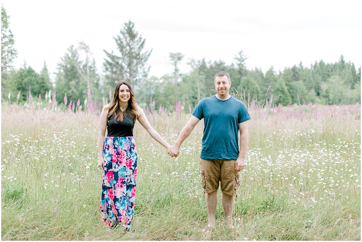 Beautiful Evening Engagement Session on Rose Ranch | Emma Rose Company Seattle and Olympia Wedding and Portrait Photographer | Engagement in Foxglove Field | Flowers | Pacific Northwest Wedding and Elopement Photographer-1.jpg