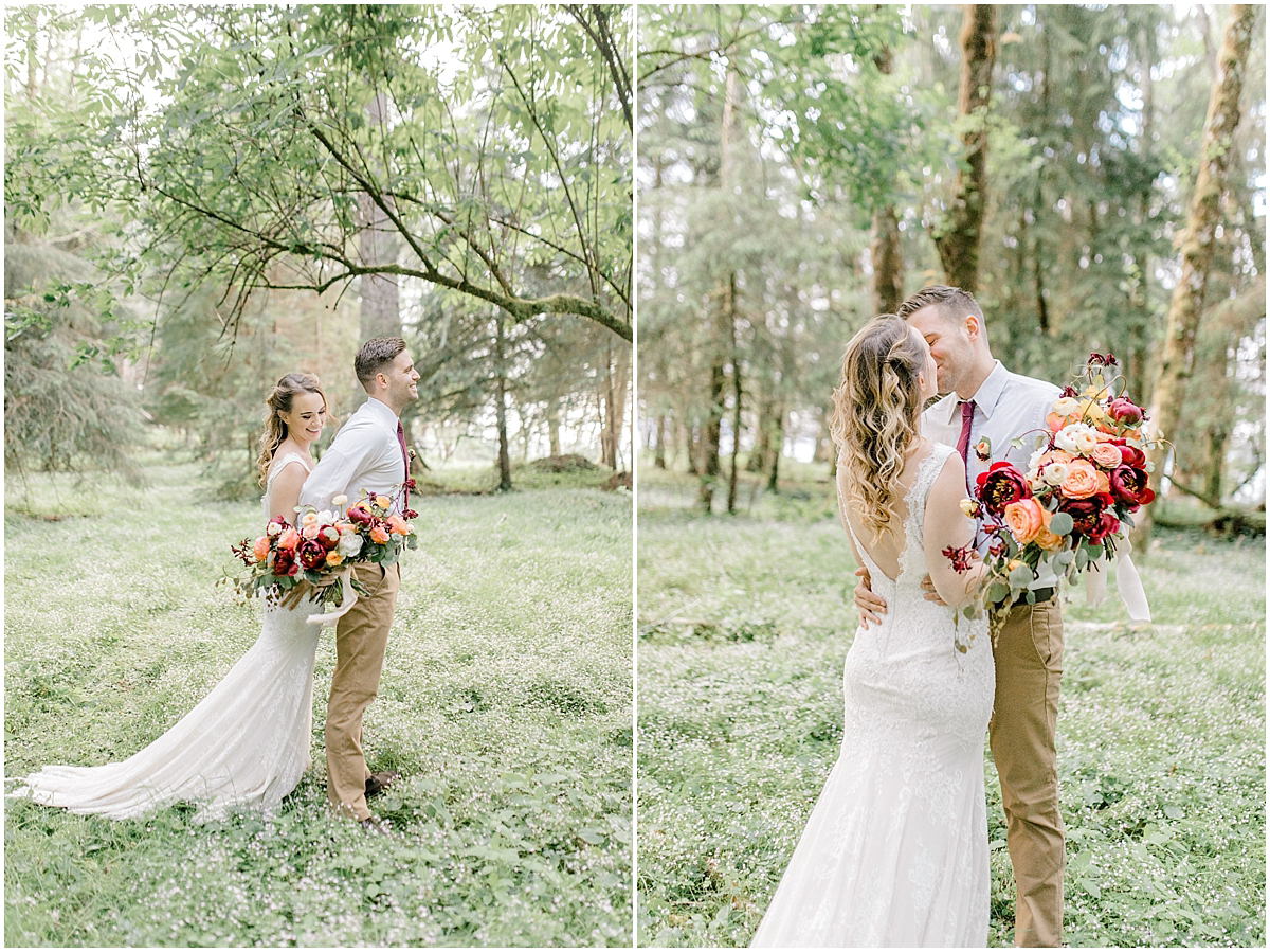 Pacific Northwest Elopement on Rose Ranch | Emma Rose Company Seattle and Portland Wedding Photographer | Engaged | Lace Wedding Gown | Peonie and ranunculus bouquet-6.jpg