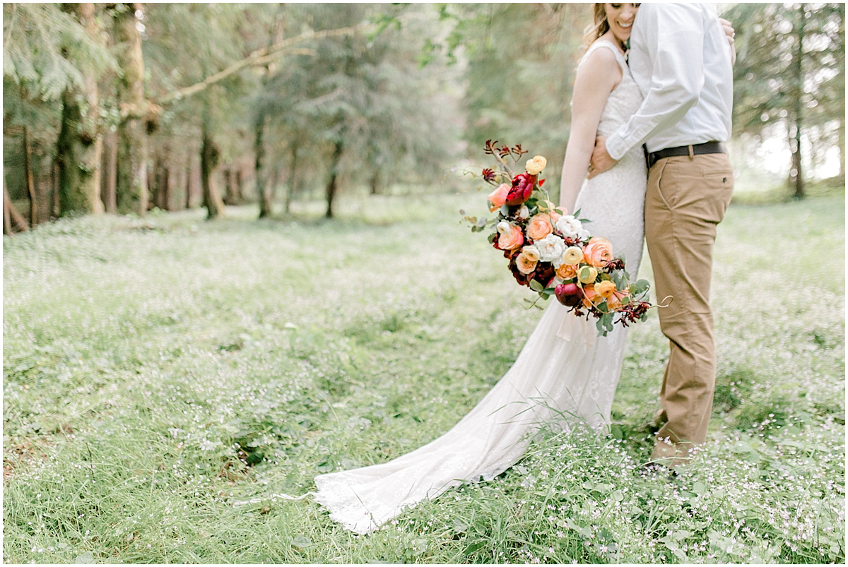 Pacific Northwest Elopement on Rose Ranch | Emma Rose Company Seattle and Portland Wedding Photographer | Engaged | Lace Wedding Gown | Peonie and ranunculus bouquet-10.jpg