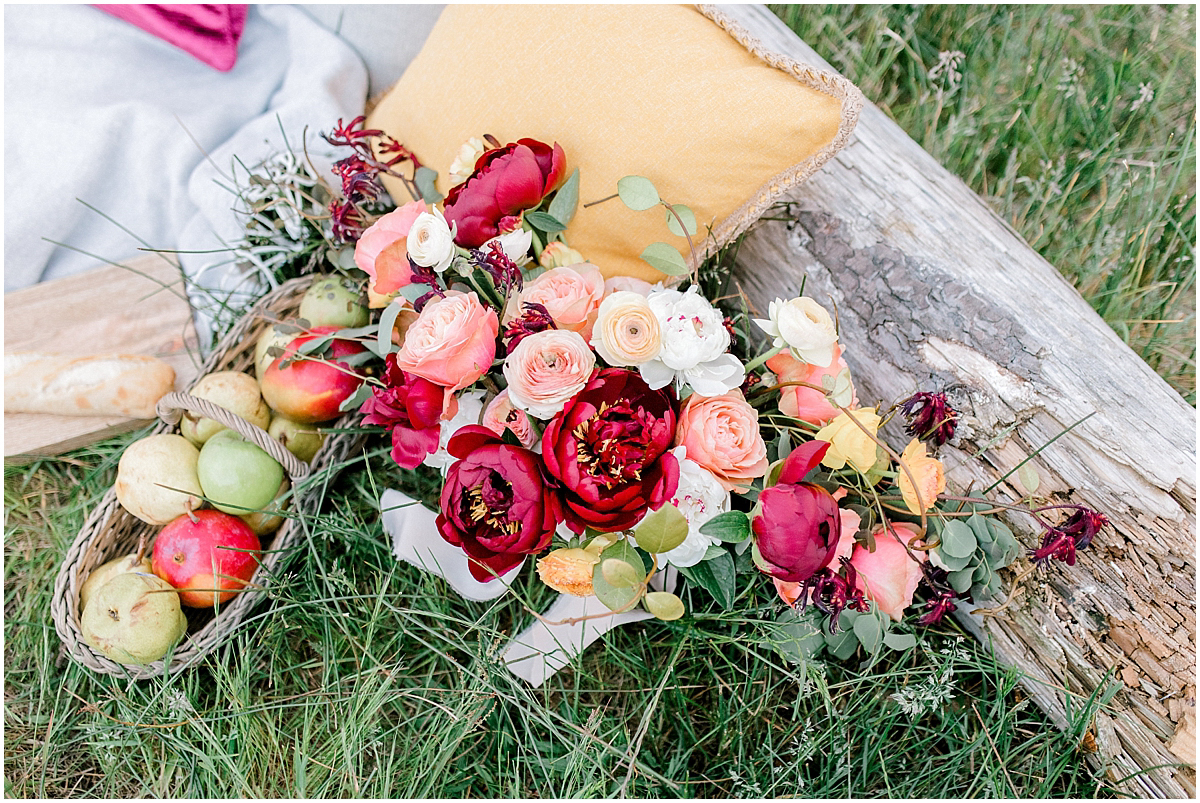 Pacific Northwest Elopement on Rose Ranch | Emma Rose Company Seattle and Portland Wedding Photographer | Engaged | Lace Wedding Gown | Peonie and ranunculus bouquet-25.jpg