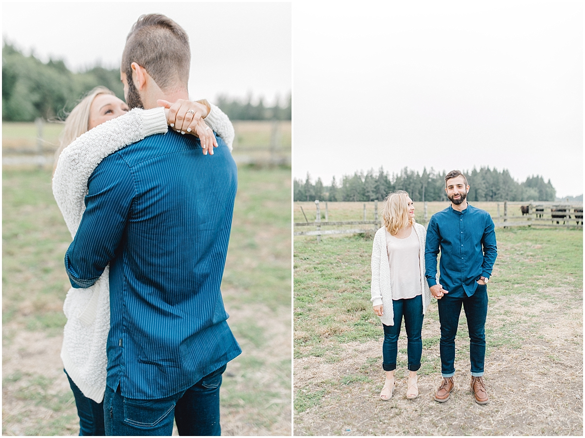 Emma Rose Company | PNW Engagement Session | What to Wear for Pictures | Rose Ranch Engagement | Sunset | Kindred Presets | Seattle Wedding Photographer Light and Airy_0268.jpg