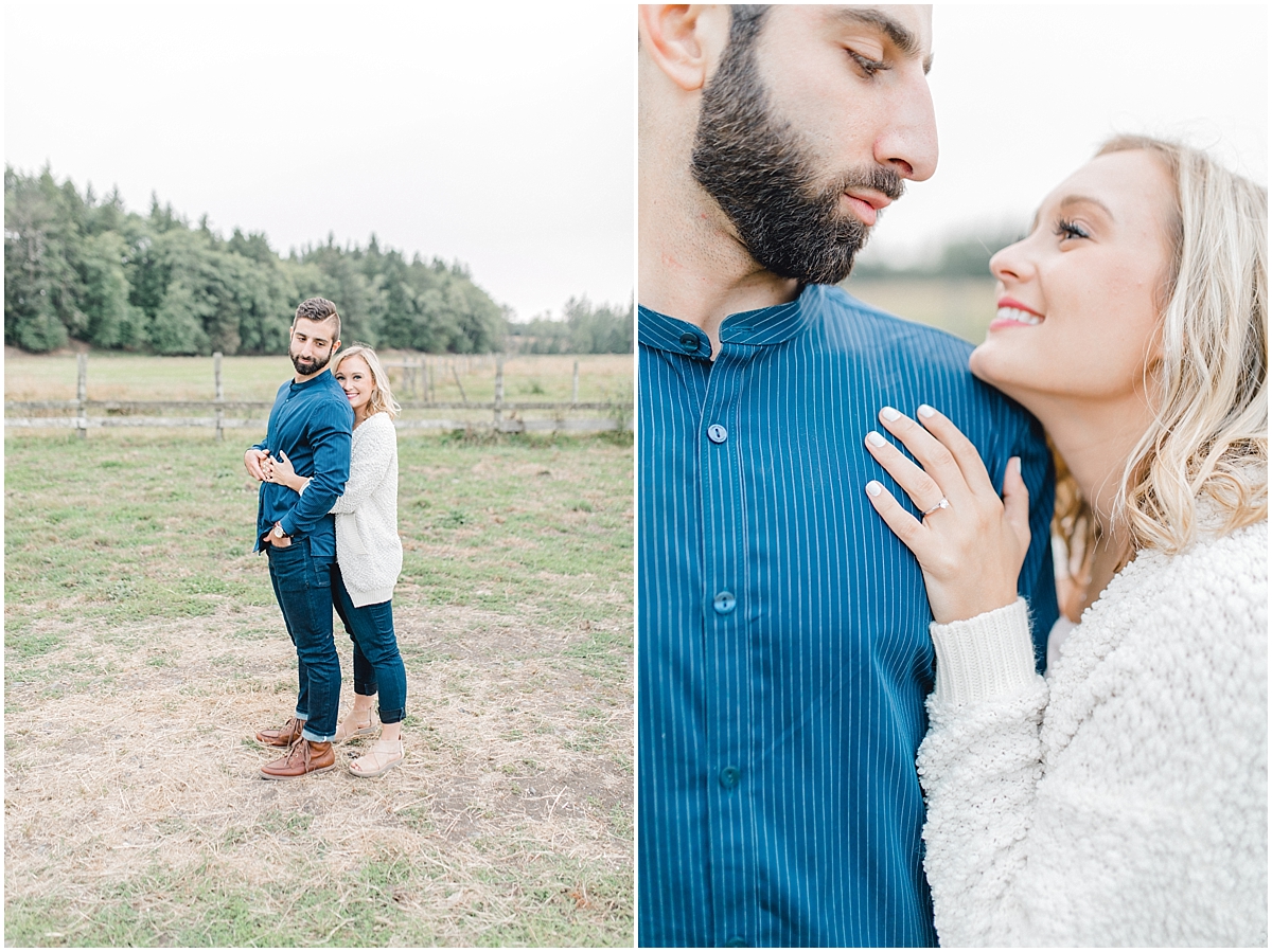 Emma Rose Company | PNW Engagement Session | What to Wear for Pictures | Rose Ranch Engagement | Sunset | Kindred Presets | Seattle Wedding Photographer Light and Airy_0272.jpg