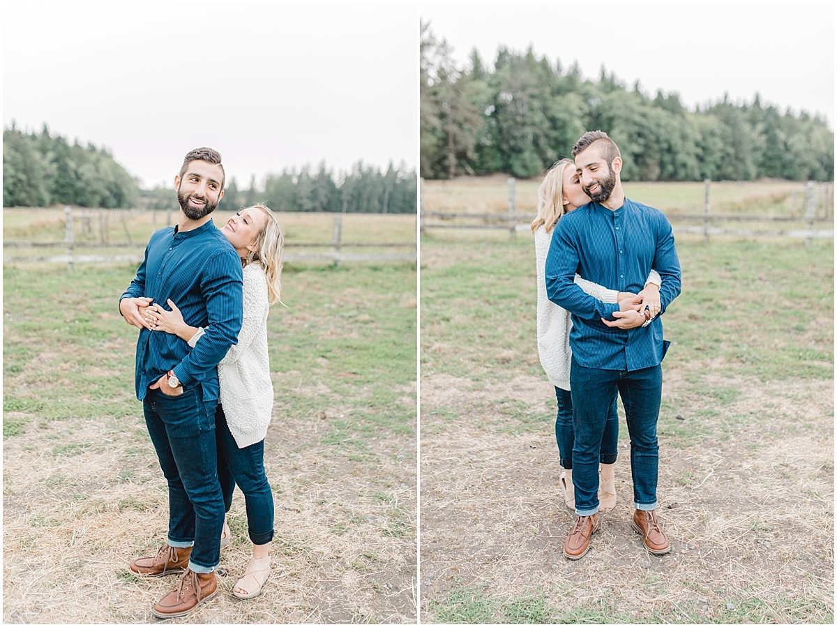 Emma Rose Company | PNW Engagement Session | What to Wear for Pictures | Rose Ranch Engagement | Sunset | Kindred Presets | Seattle Wedding Photographer Light and Airy_0282.jpg