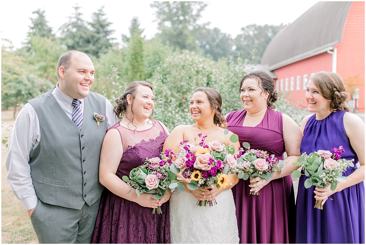 Sunflower themed wedding with purple accents, Emma Rose Company Seattle Wedding Photographer, Light and Airy photographer Kindred Presets Wedding Details PNW_0105.jpg