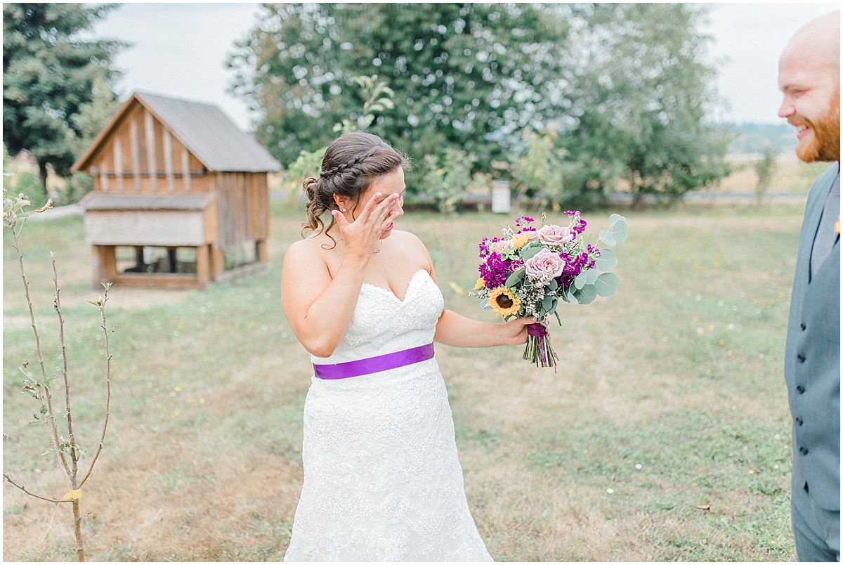 Sunflower themed wedding with purple accents, Emma Rose Company Seattle Wedding Photographer, Light and Airy photographer Kindred Presets Wedding Details PNW_0113.jpg