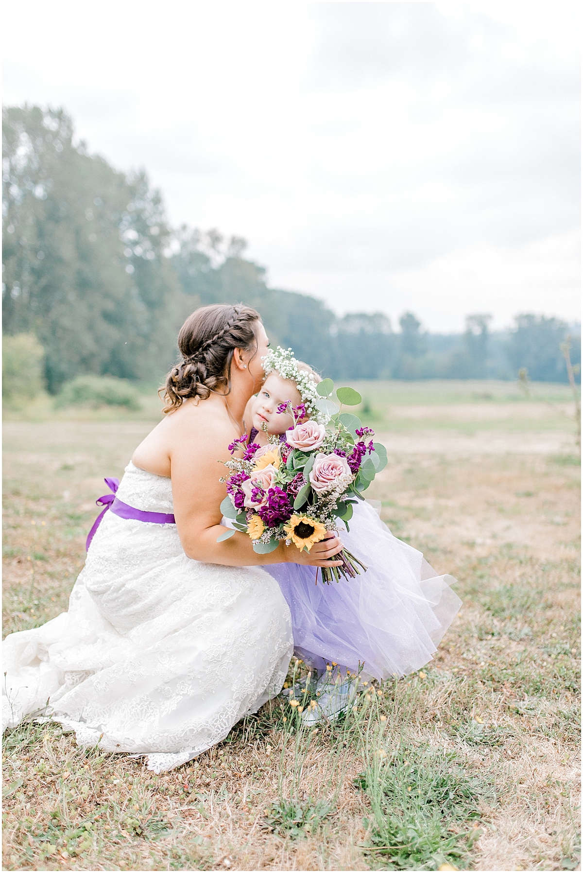 Sunflower themed wedding with purple accents, Emma Rose Company Seattle Wedding Photographer, Light and Airy photographer Kindred Presets Wedding Details PNW_0134.jpg