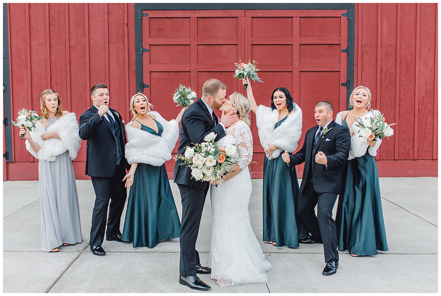 ERC-7905_A beautiful winter wedding in Snohomish, Washington at Thomas Family Farm was simply perfect.  This rustic and modern styled wedding was dripping with romance and photographed by Emma Rose Company, a pacific northwest wedding photographer..jpg