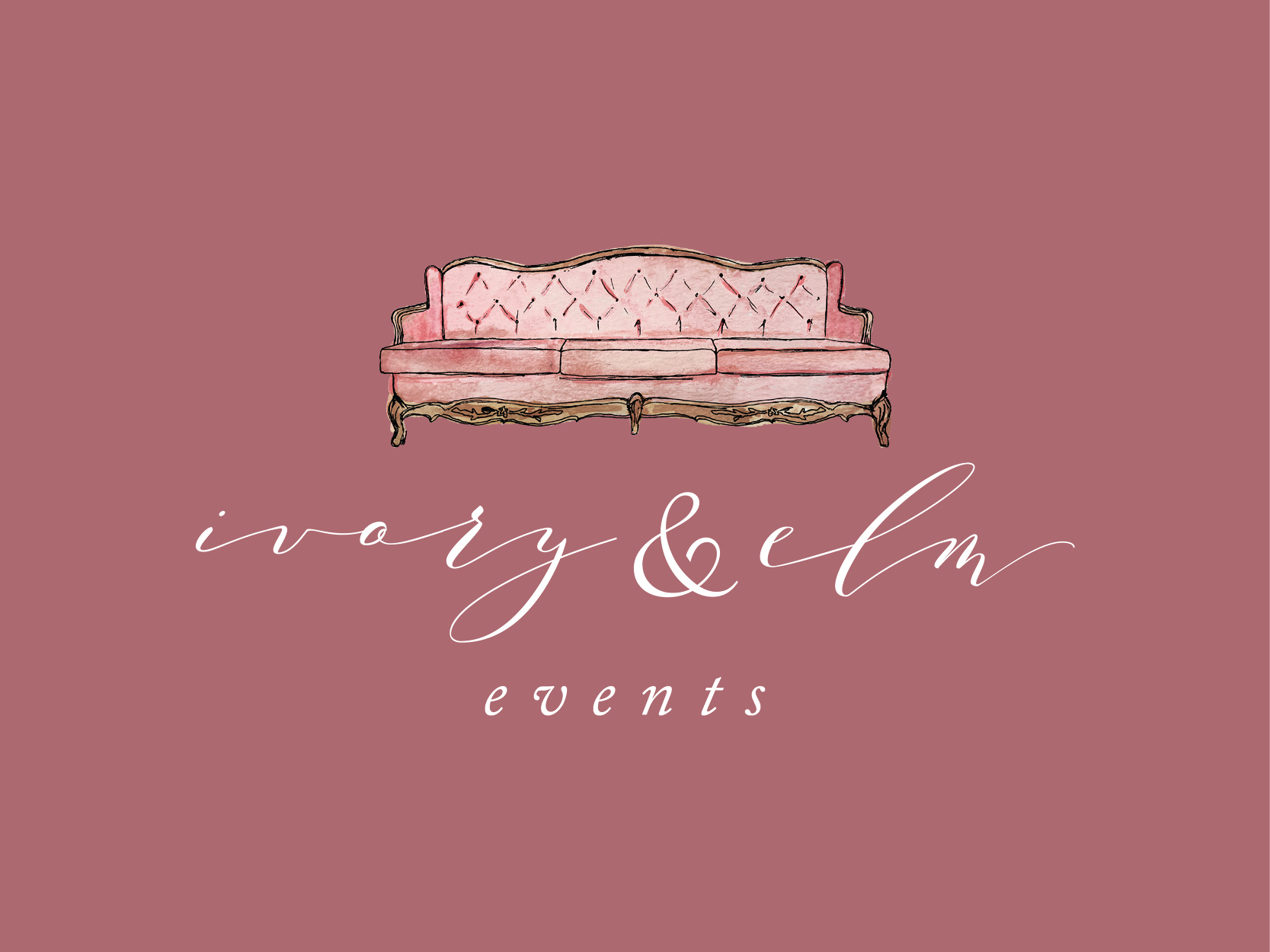 Ivory and Elm Events is a wedding planning and rental company with a custom Squarespace website design by Emma Rose Company. #mauvebranding #weddingplanner #ivoryandelm #emmarosecompany