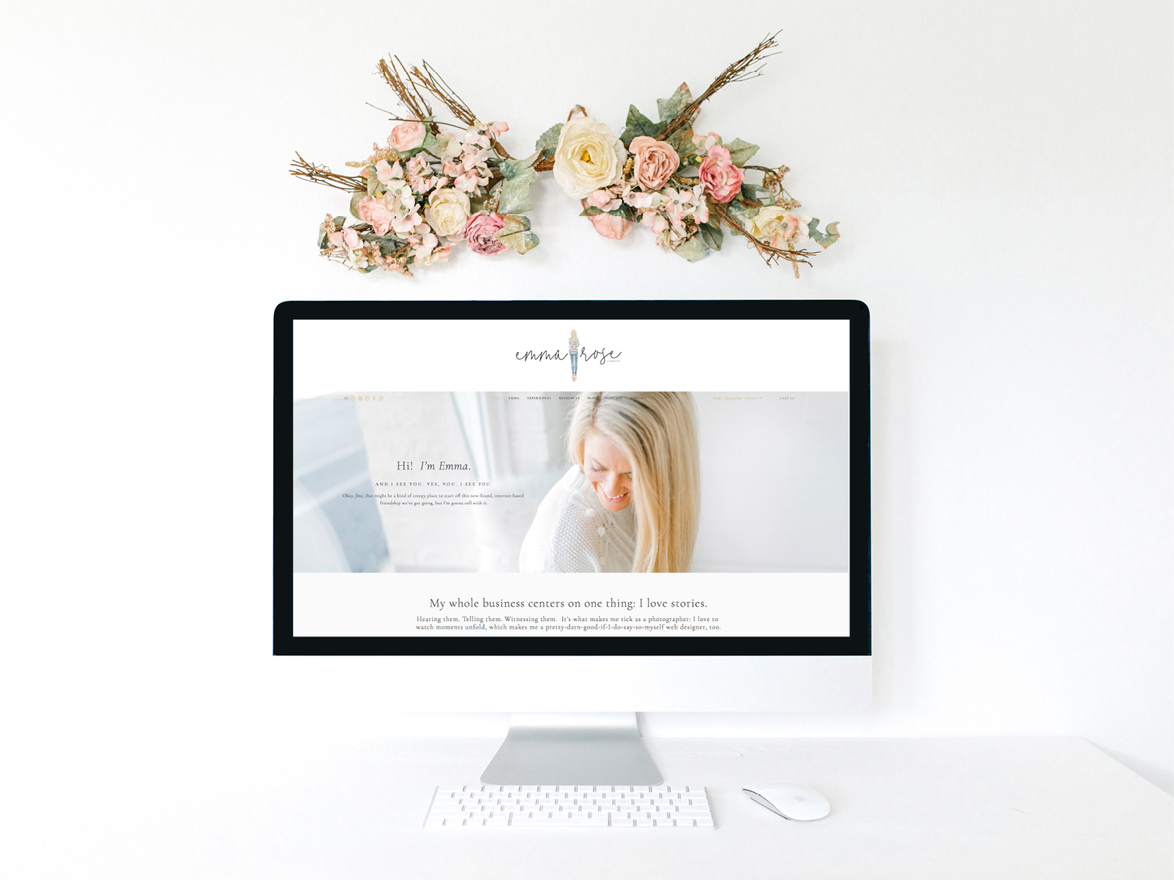 Emma Rose Company Squarespace Website Designer Mustard and Yellow Brand Inspiration #branding #yellowbrand #emmarosecompany