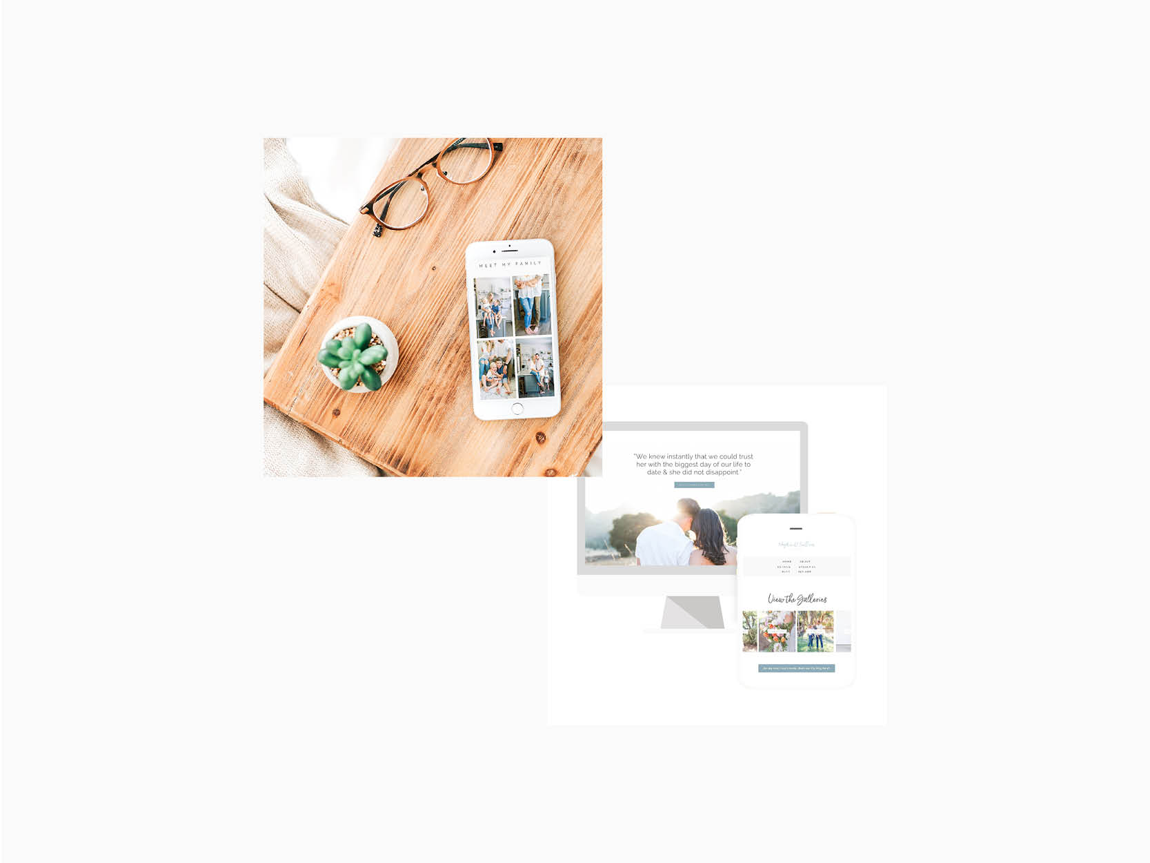 Meghan O'Sullivan Photography custom Squarespace website design by Emma Rose Company. #squarespace #photographer #beautifulbranding