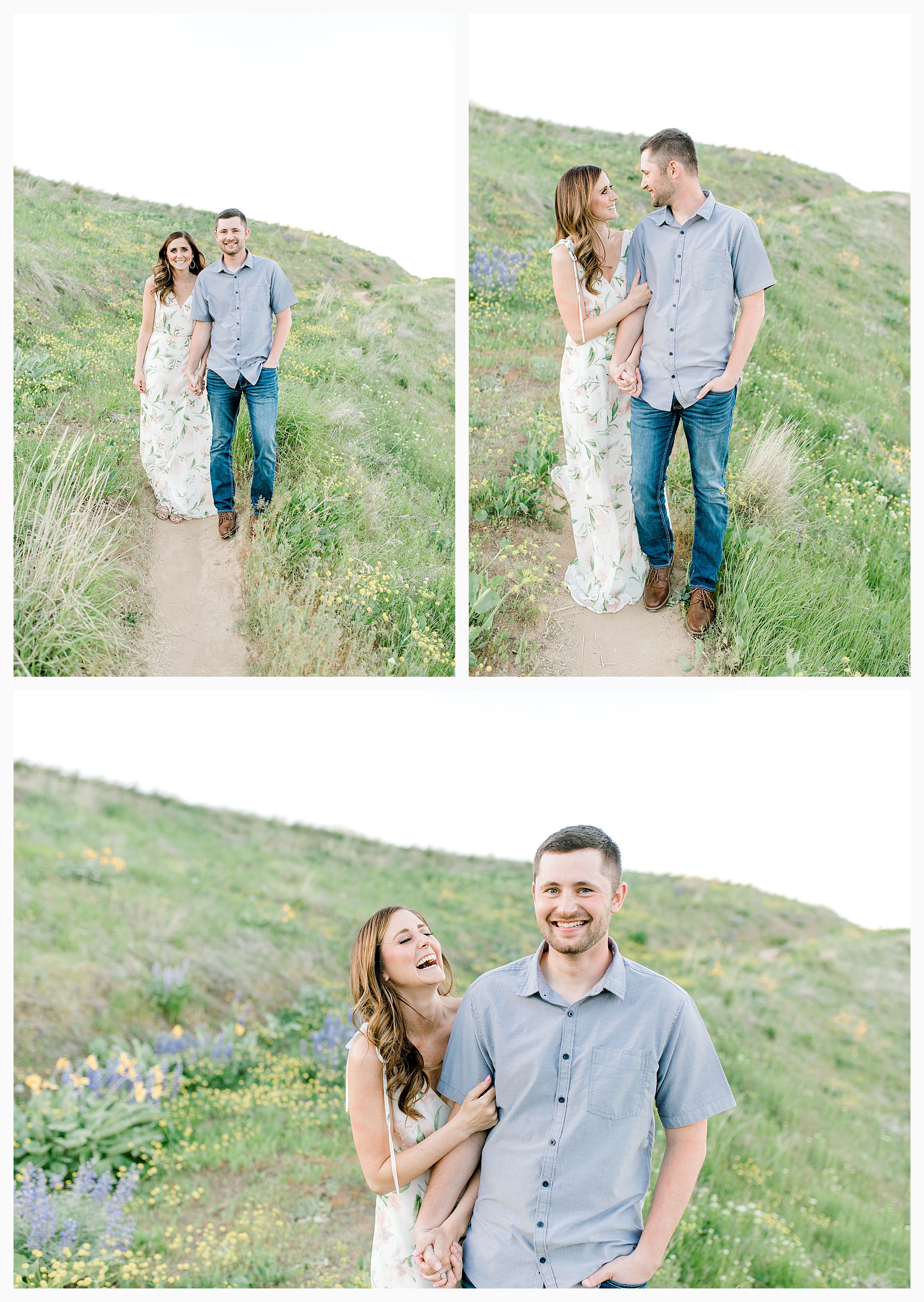 Engagement session amongst the wildflowers in Wenatchee, Washington | Engagement Session Outfit Inspiration for Wedding Photography with Emma Rose Company | Light and Airy PNW Photographer, Seattle Bride_0001.jpg