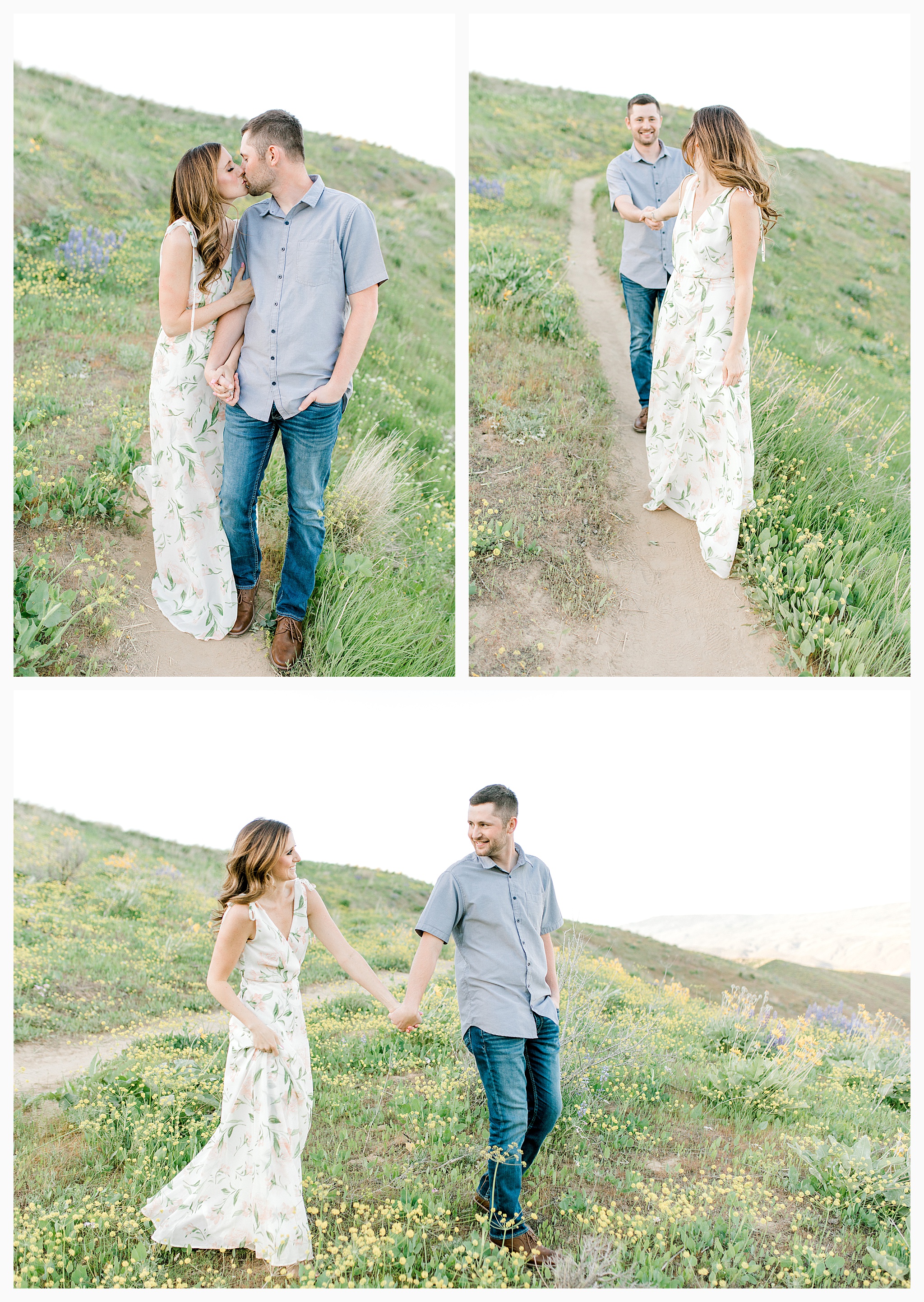 Engagement session amongst the wildflowers in Wenatchee, Washington | Engagement Session Outfit Inspiration for Wedding Photography with Emma Rose Company | Light and Airy PNW Photographer, Seattle Bride_0003.jpg