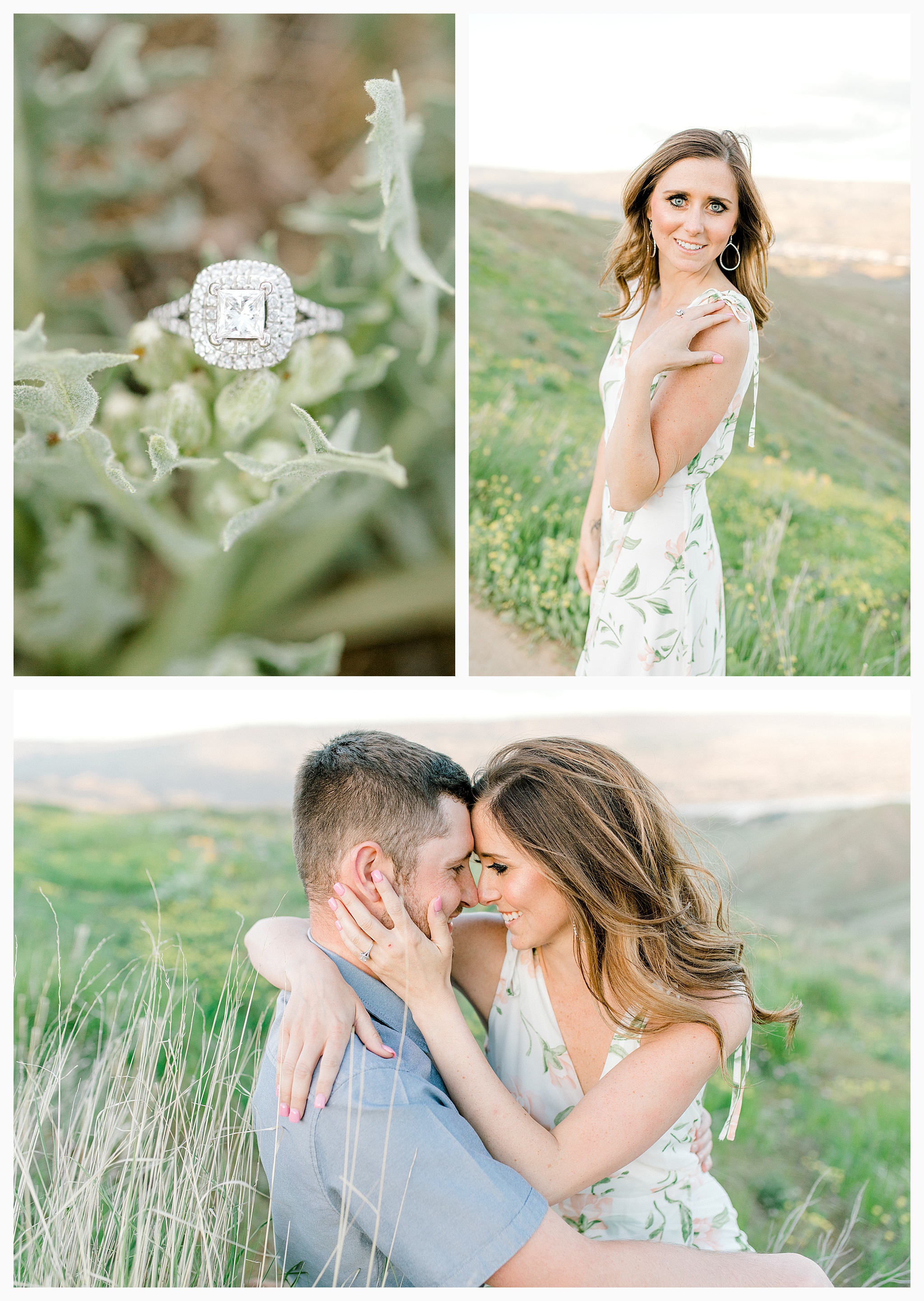 Engagement session amongst the wildflowers in Wenatchee, Washington | Engagement Session Outfit Inspiration for Wedding Photography with Emma Rose Company | Light and Airy PNW Photographer, Seattle Bride_0015.jpg
