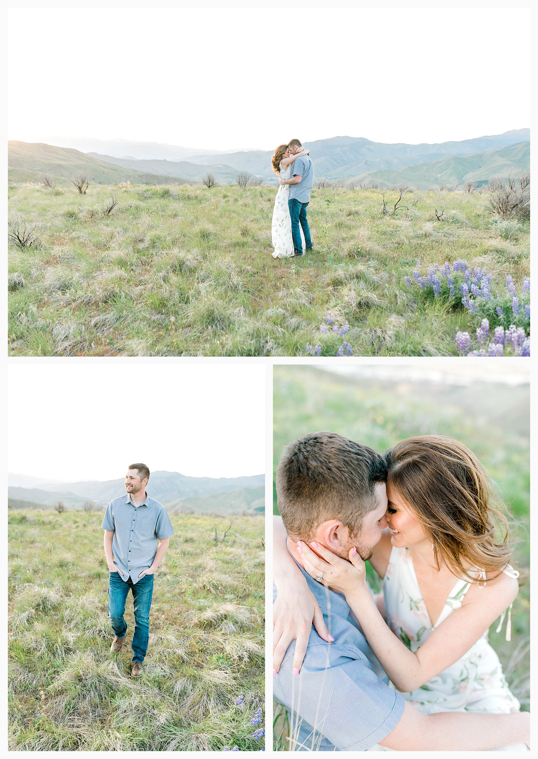 Engagement session amongst the wildflowers in Wenatchee, Washington | Engagement Session Outfit Inspiration for Wedding Photography with Emma Rose Company | Light and Airy PNW Photographer, Seattle Bride_0020.jpg