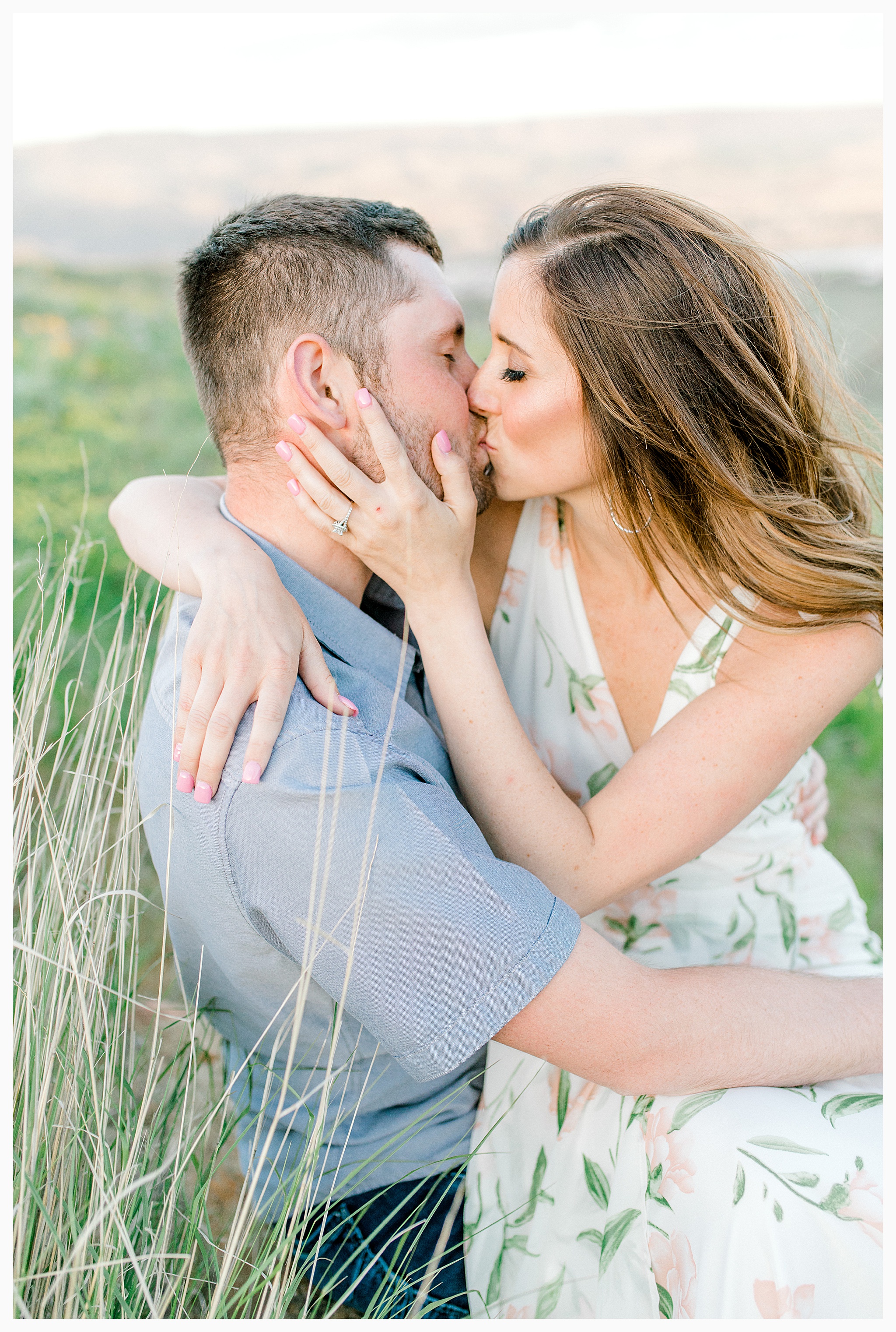 Engagement session amongst the wildflowers in Wenatchee, Washington | Engagement Session Outfit Inspiration for Wedding Photography with Emma Rose Company | Light and Airy PNW Photographer, Seattle Bride_0022.jpg