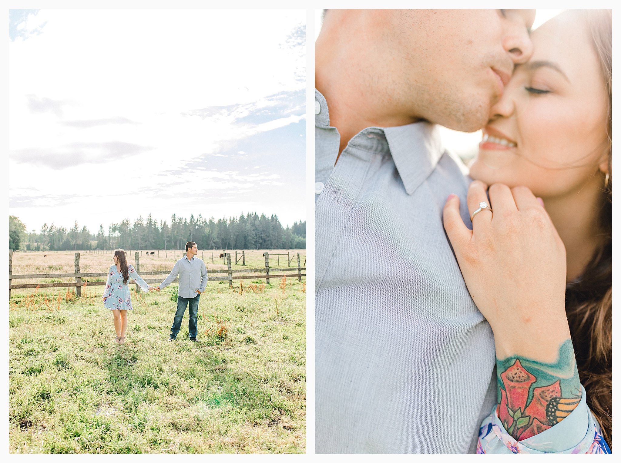 Beautiful evening engagement session on Rose Ranch, Emma Rose Company Seattle and Portland light and airy wedding and portrait photography, what to wear for pictures_0029.jpg