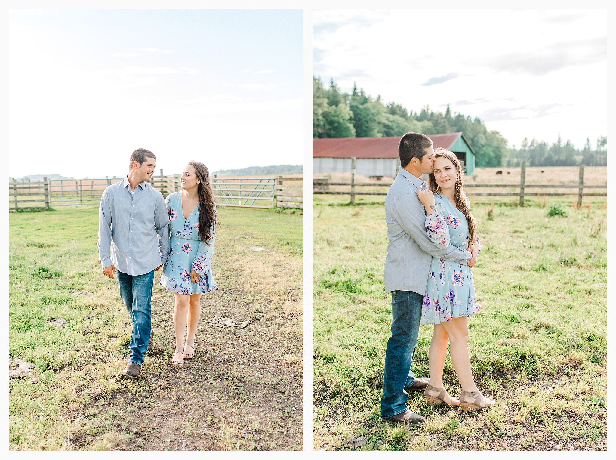 Beautiful evening engagement session on Rose Ranch, Emma Rose Company Seattle and Portland light and airy wedding and portrait photography, what to wear for pictures_0027.jpg
