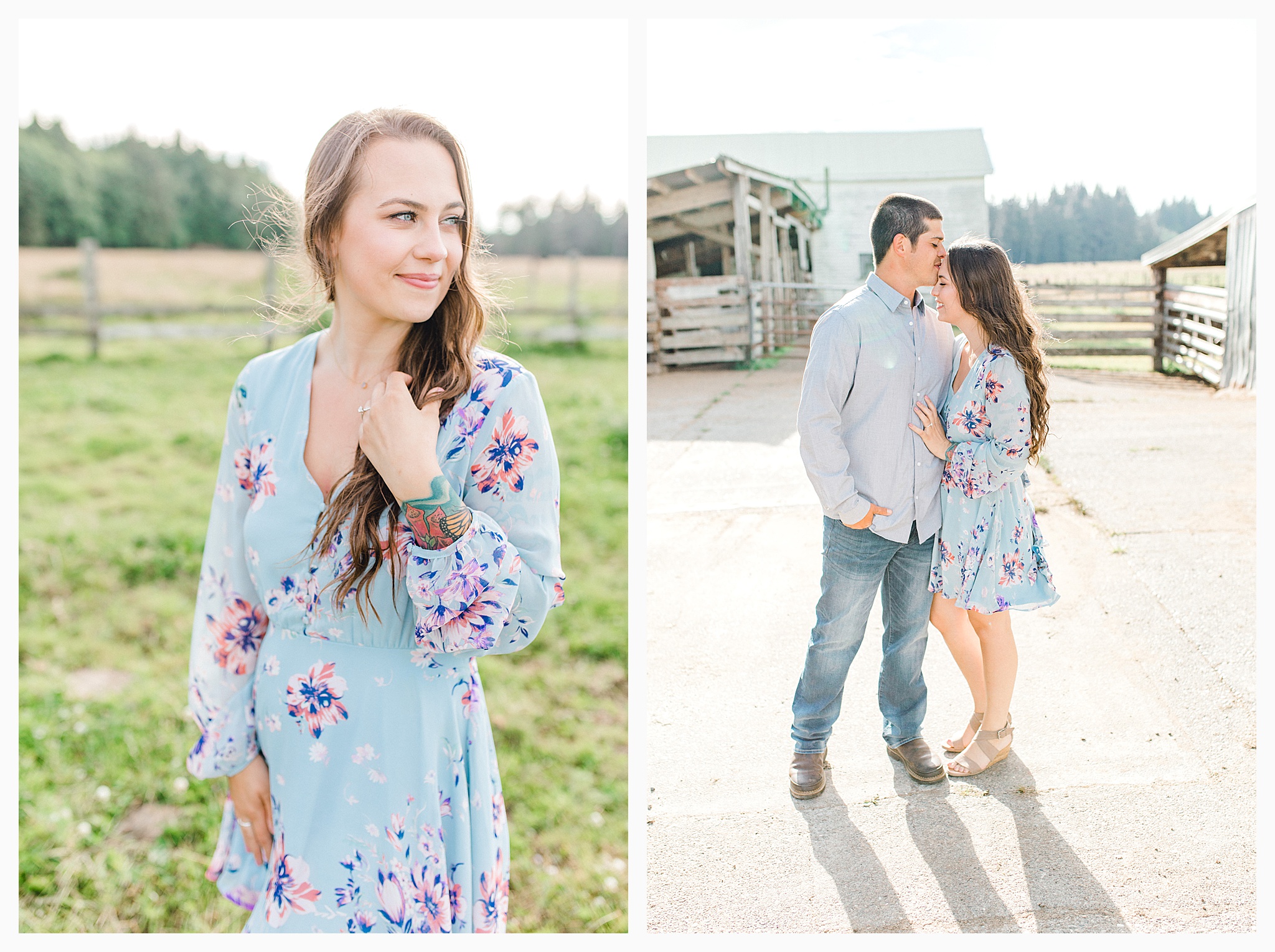 Beautiful evening engagement session on Rose Ranch, Emma Rose Company Seattle and Portland light and airy wedding and portrait photography, what to wear for pictures_0025.jpg