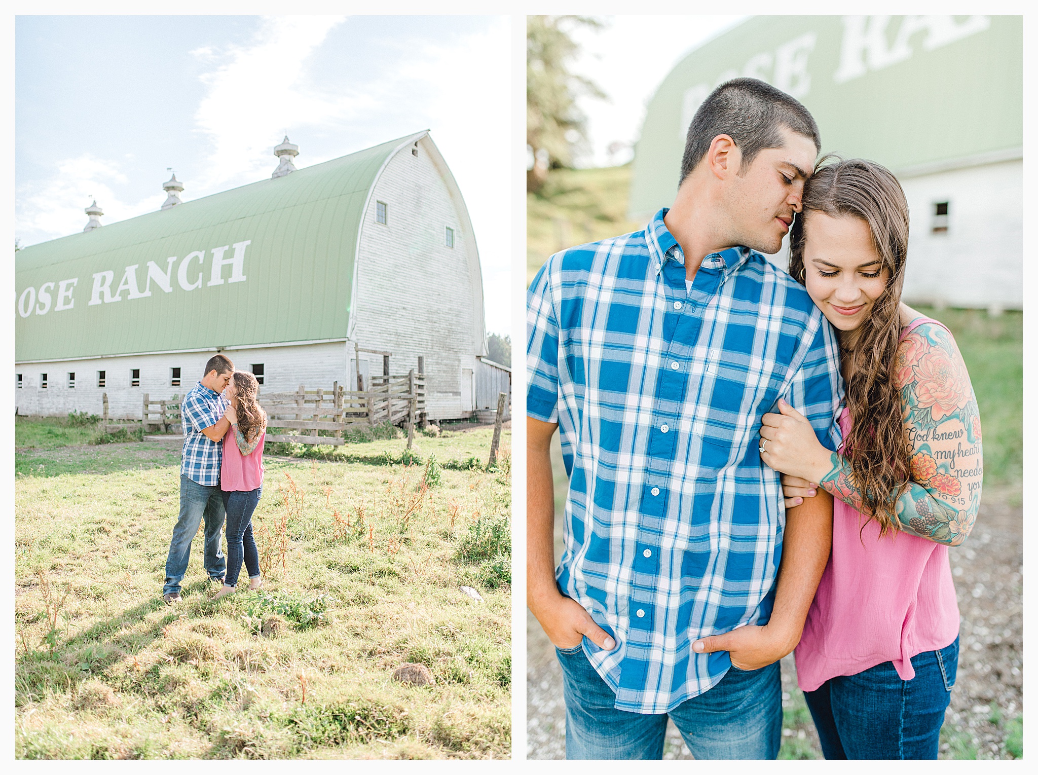 Beautiful evening engagement session on Rose Ranch, Emma Rose Company Seattle and Portland light and airy wedding and portrait photography, what to wear for pictures_0012.jpg