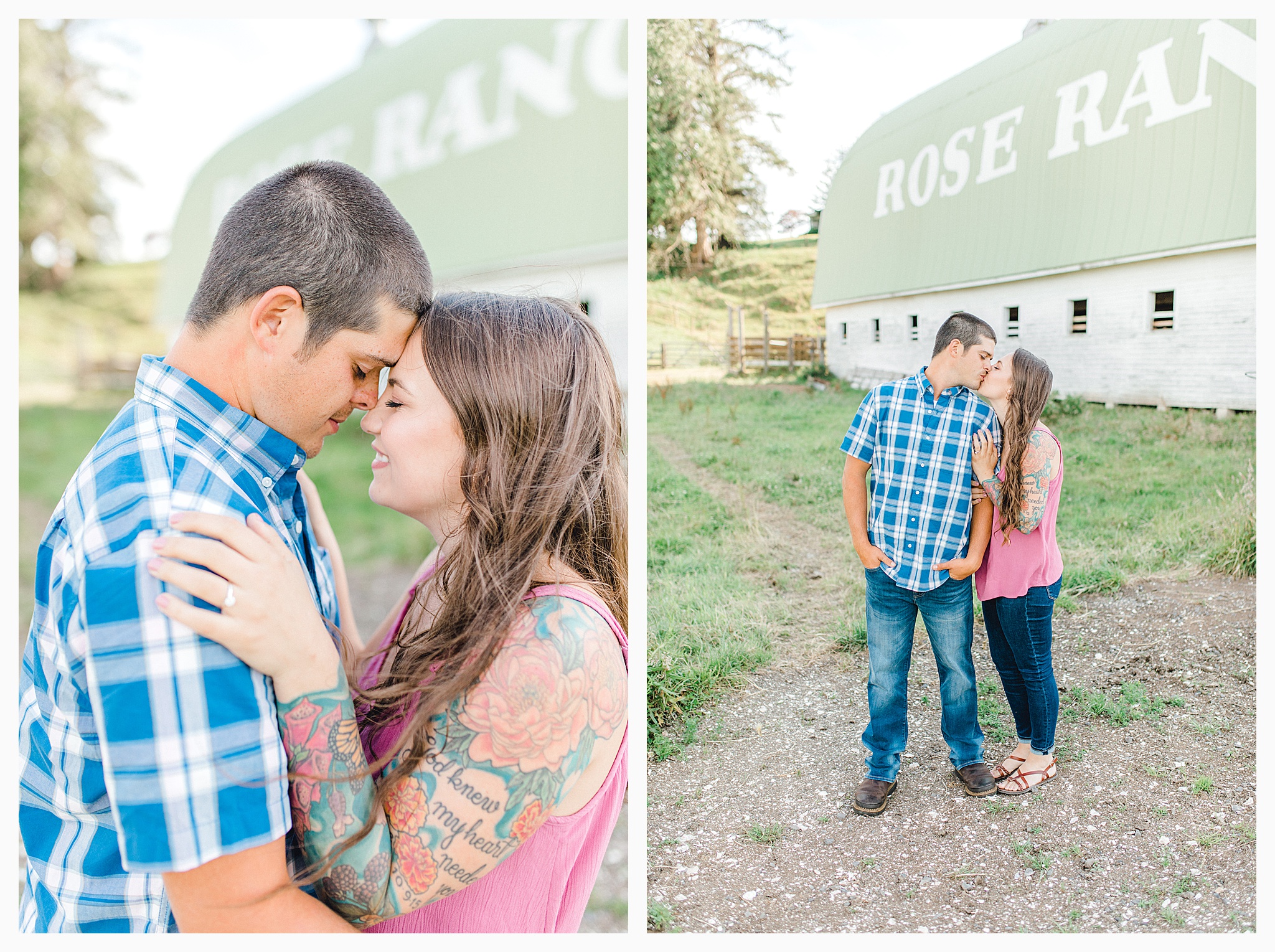 Beautiful evening engagement session on Rose Ranch, Emma Rose Company Seattle and Portland light and airy wedding and portrait photography, what to wear for pictures_0008.jpg