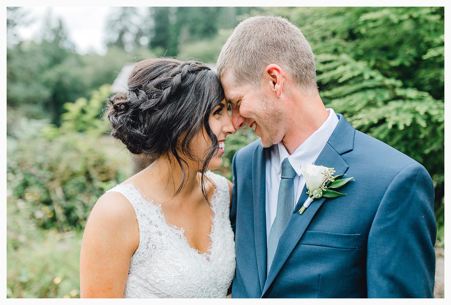 This beautiful lush green Pacific Northwest intimate wedding was a dream, photographed by Emma Rose Company.  From the gorgeous florals by Rhodesia Floral to the succulents and cute wood signs throughout, you will feel inspired._0023.jpg