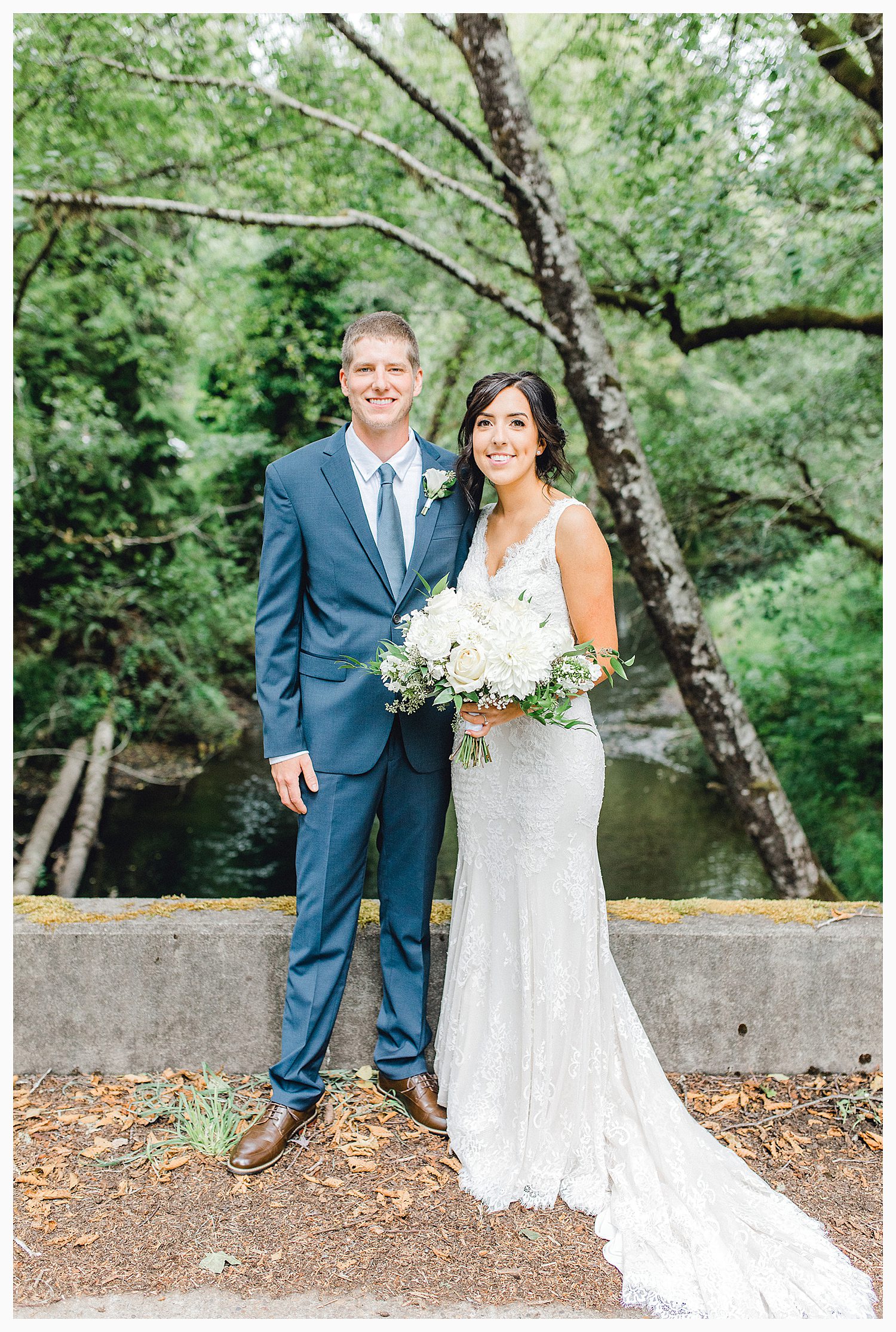 This beautiful lush green Pacific Northwest intimate wedding was a dream, photographed by Emma Rose Company.  From the gorgeous florals by Rhodesia Floral to the succulents and cute wood signs throughout, you will feel inspired._0021.jpg