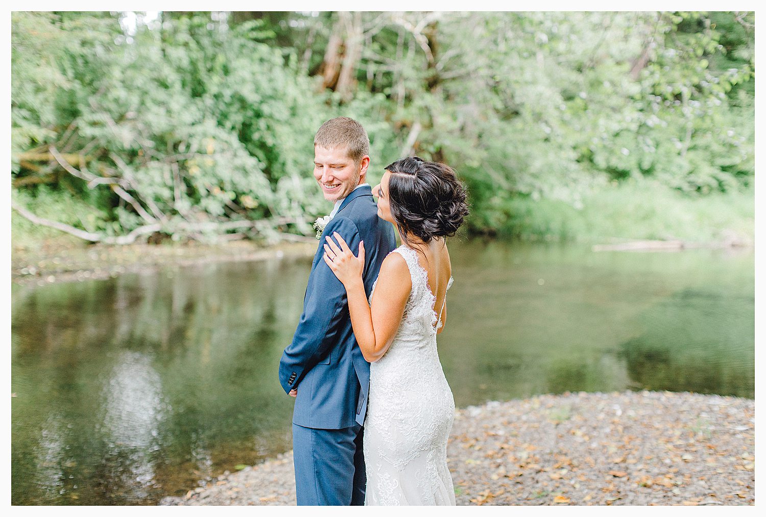 This beautiful lush green Pacific Northwest intimate wedding was a dream, photographed by Emma Rose Company.  From the gorgeous florals by Rhodesia Floral to the succulents and cute wood signs throughout, you will feel inspired._0024.jpg
