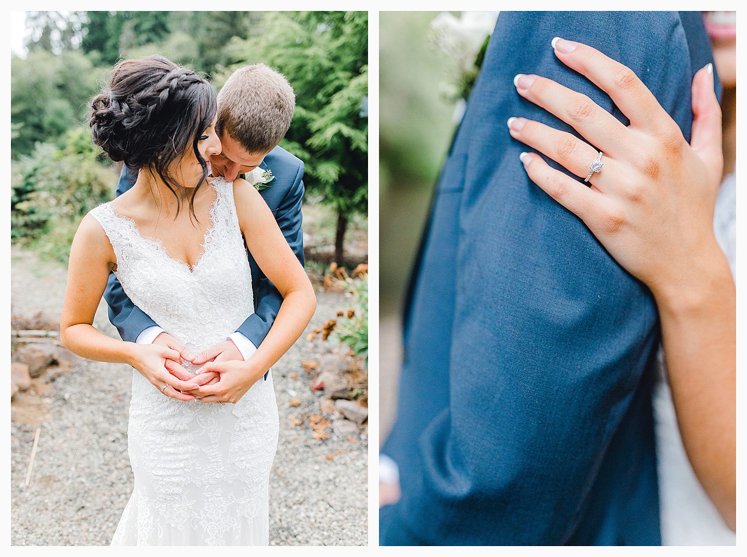 This beautiful lush green Pacific Northwest intimate wedding was a dream, photographed by Emma Rose Company.  From the gorgeous florals by Rhodesia Floral to the succulents and cute wood signs throughout, you will feel inspired._0025.jpg