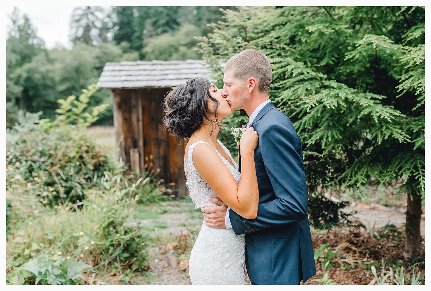 This beautiful lush green Pacific Northwest intimate wedding was a dream, photographed by Emma Rose Company.  From the gorgeous florals by Rhodesia Floral to the succulents and cute wood signs throughout, you will feel inspired._0031.jpg