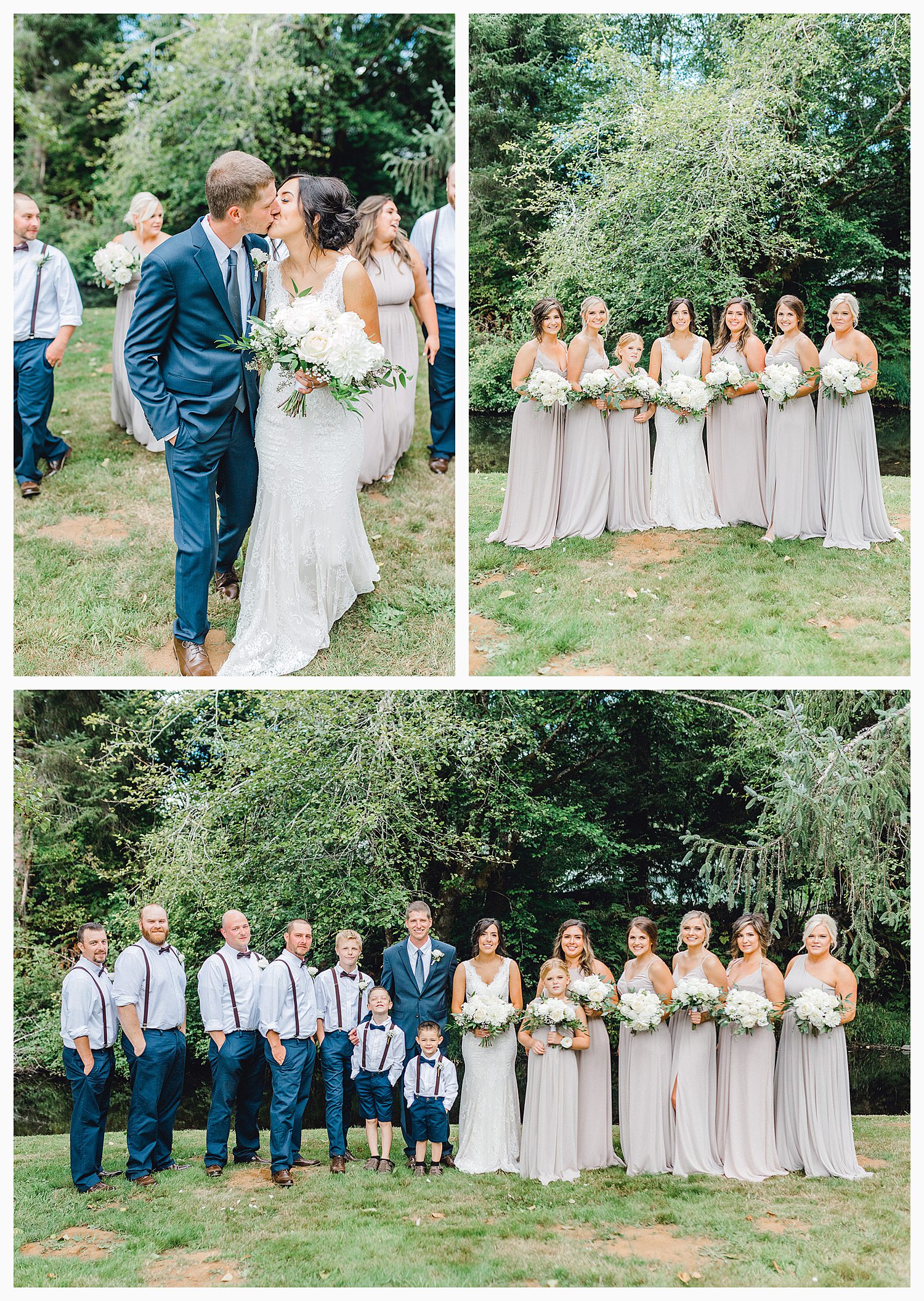 This beautiful lush green Pacific Northwest intimate wedding was a dream, photographed by Emma Rose Company.  From the gorgeous florals by Rhodesia Floral to the succulents and cute wood signs throughout, you will feel inspired._0034.jpg