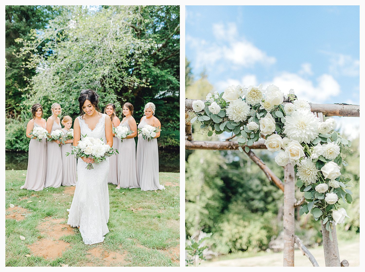 This beautiful lush green Pacific Northwest intimate wedding was a dream, photographed by Emma Rose Company.  From the gorgeous florals by Rhodesia Floral to the succulents and cute wood signs throughout, you will feel inspired._0038.jpg