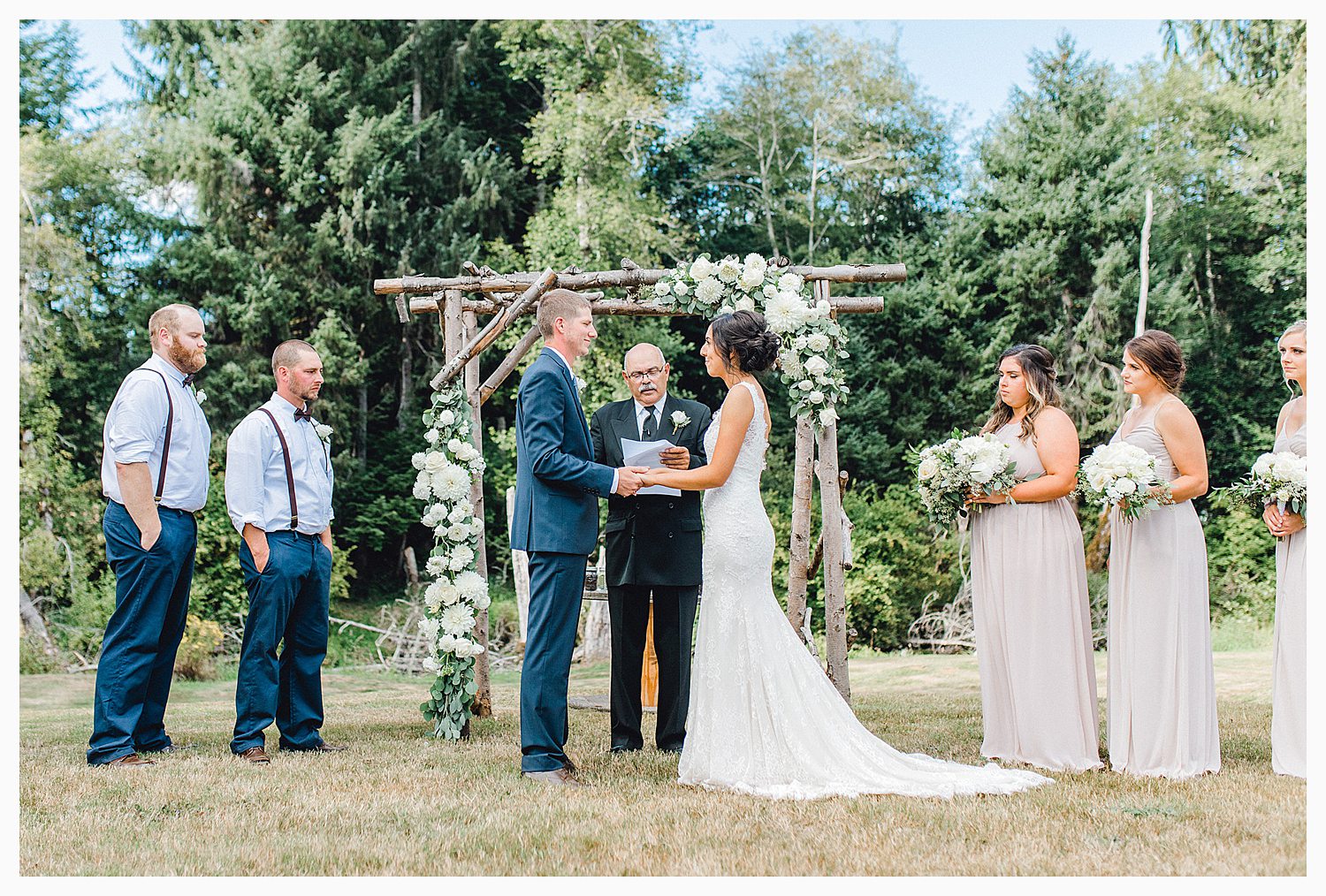 This beautiful lush green Pacific Northwest intimate wedding was a dream, photographed by Emma Rose Company.  From the gorgeous florals by Rhodesia Floral to the succulents and cute wood signs throughout, you will feel inspired._0056.jpg