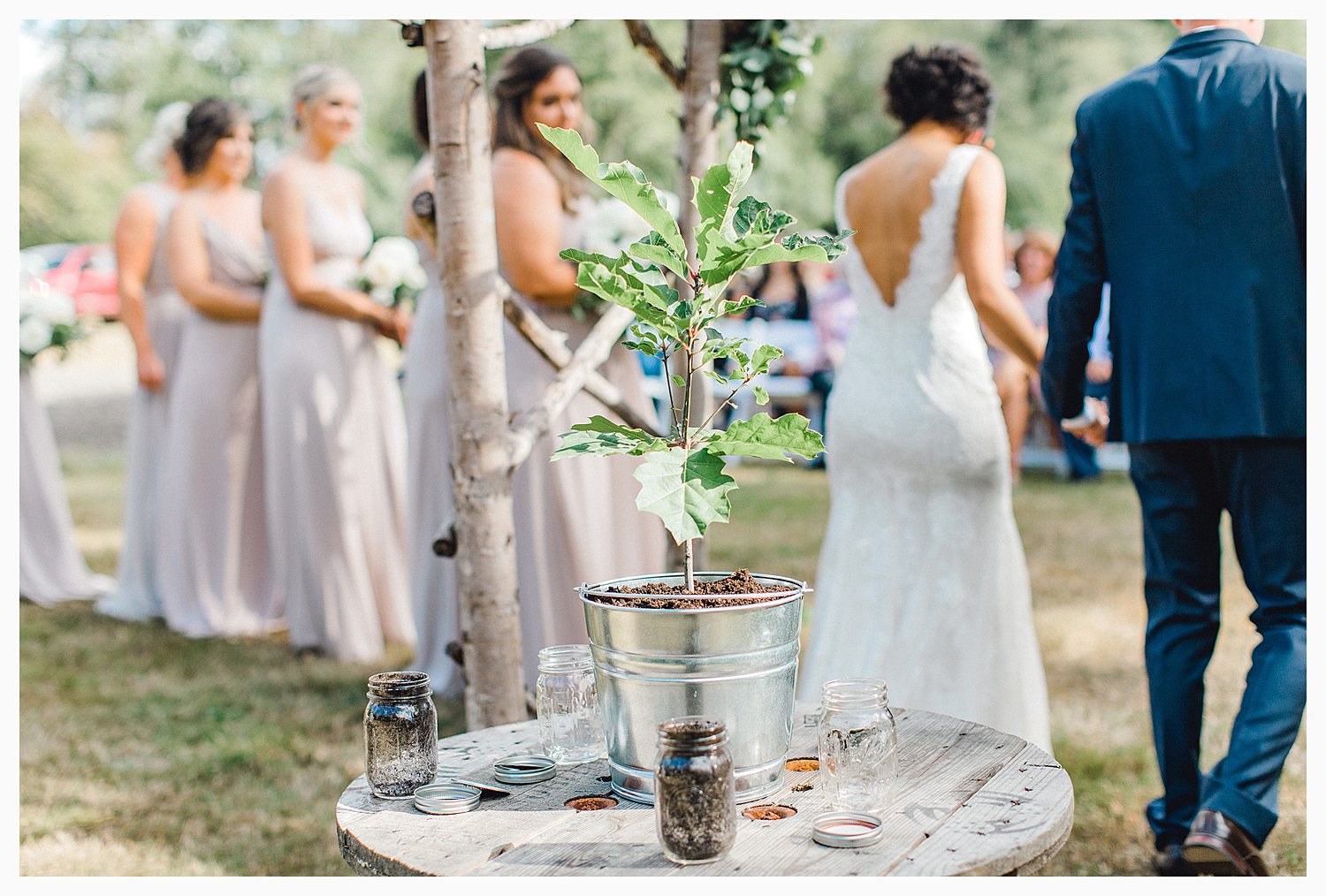 This beautiful lush green Pacific Northwest intimate wedding was a dream, photographed by Emma Rose Company.  From the gorgeous florals by Rhodesia Floral to the succulents and cute wood signs throughout, you will feel inspired._0059.jpg