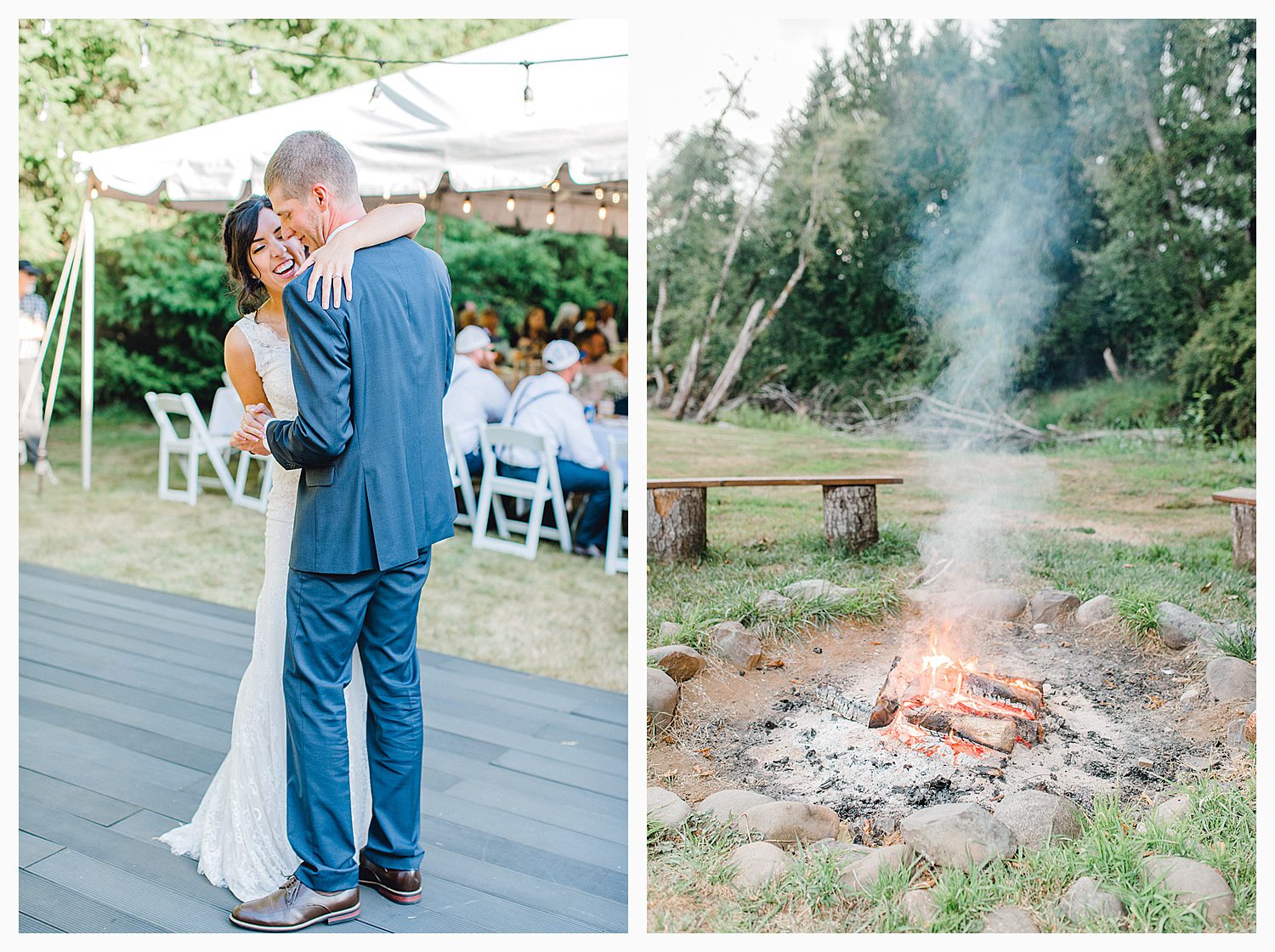 This beautiful lush green Pacific Northwest intimate wedding was a dream, photographed by Emma Rose Company.  From the gorgeous florals by Rhodesia Floral to the succulents and cute wood signs throughout, you will feel inspired._0071.jpg