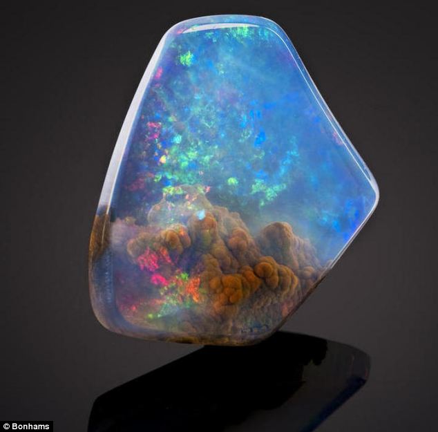  Opal Butte, 740 carats. Found in Oregon, this opal looks like it contains an underwater universe. It is currently in a private collection, but they'll entertain offers!