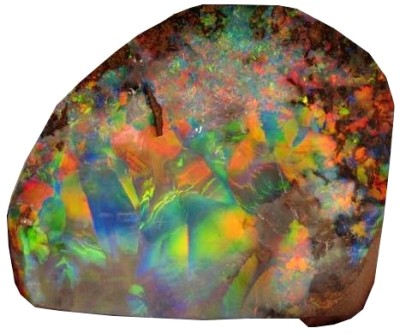 The Galaxy Opal. Found in Brazil in 1976, it is 3,749 carats, and is thought to be the largest polished opal in existence. 